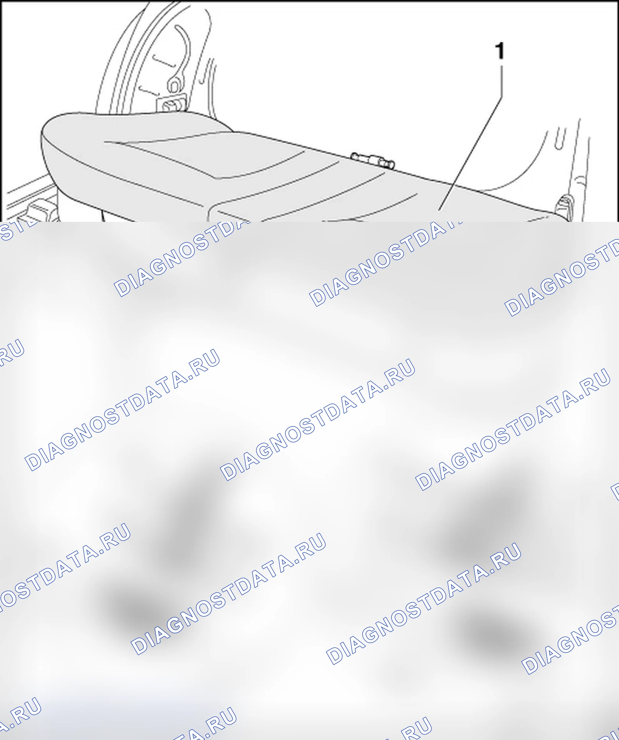Рис. 70: ЦЕЛЬНОЕ СИДЕНЬЕ. Volkswagen New Beetle A4 рестайлинг