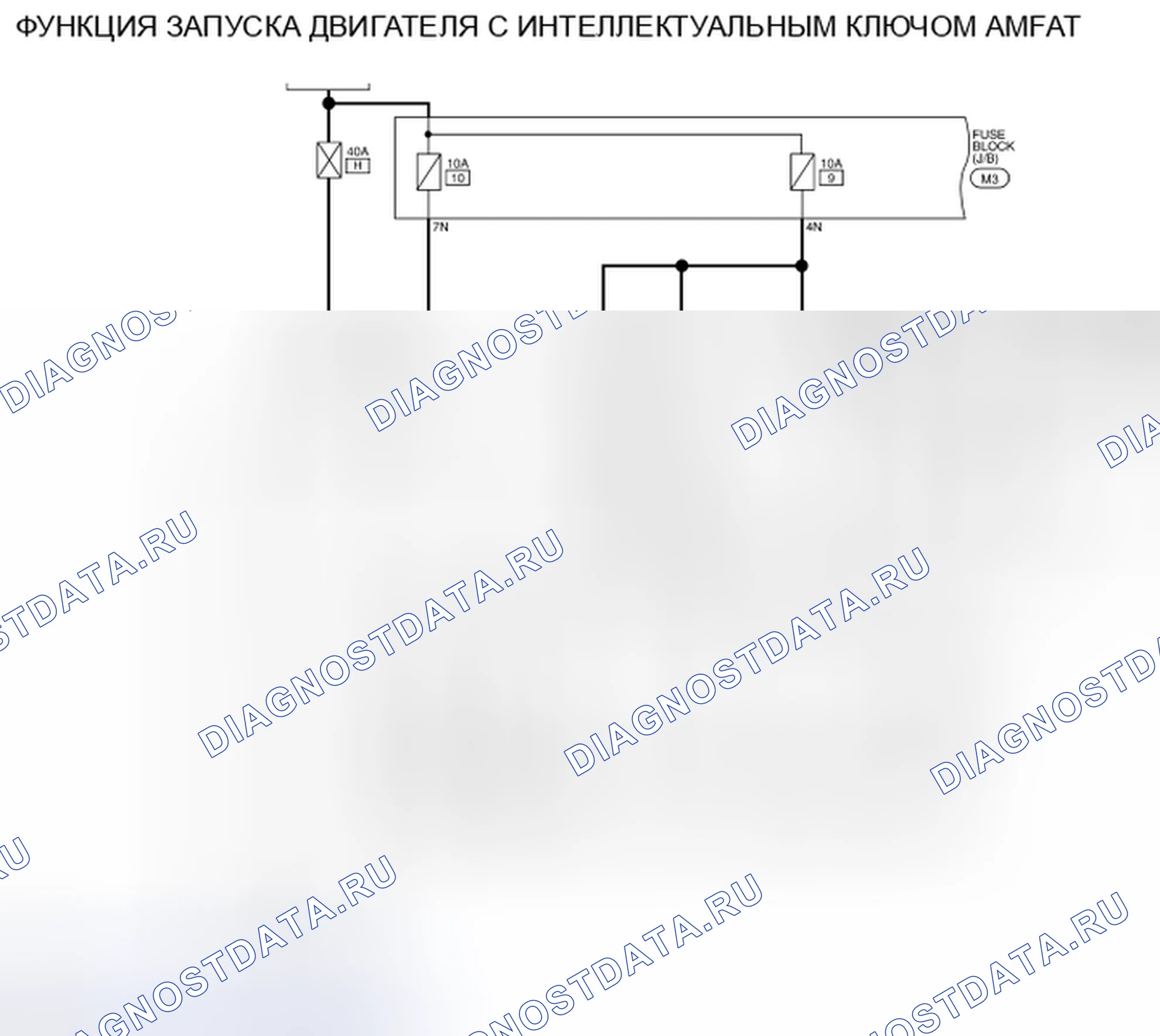 Рис. 109: электросхема - ИНТЕЛЛЕКТУАЛЬНАЯ СИСТЕМА КЛЮЧЕЙ / ФУНКЦИЯ ЗАПУСКА ДВИГАТЕЛЯ. Honda Passport I