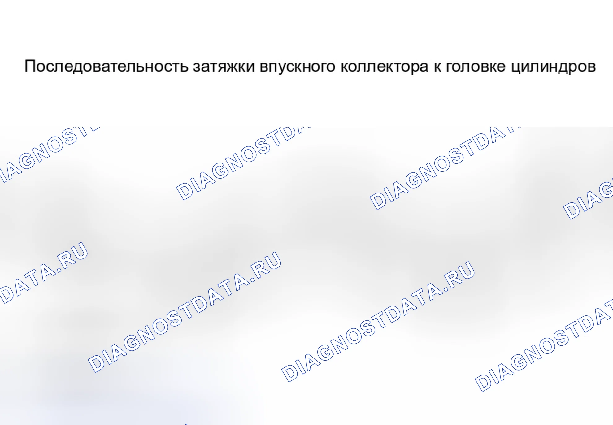 Рис. 60: Затяжка болтов и гаек впускного коллектора. Nissan Sentra B15