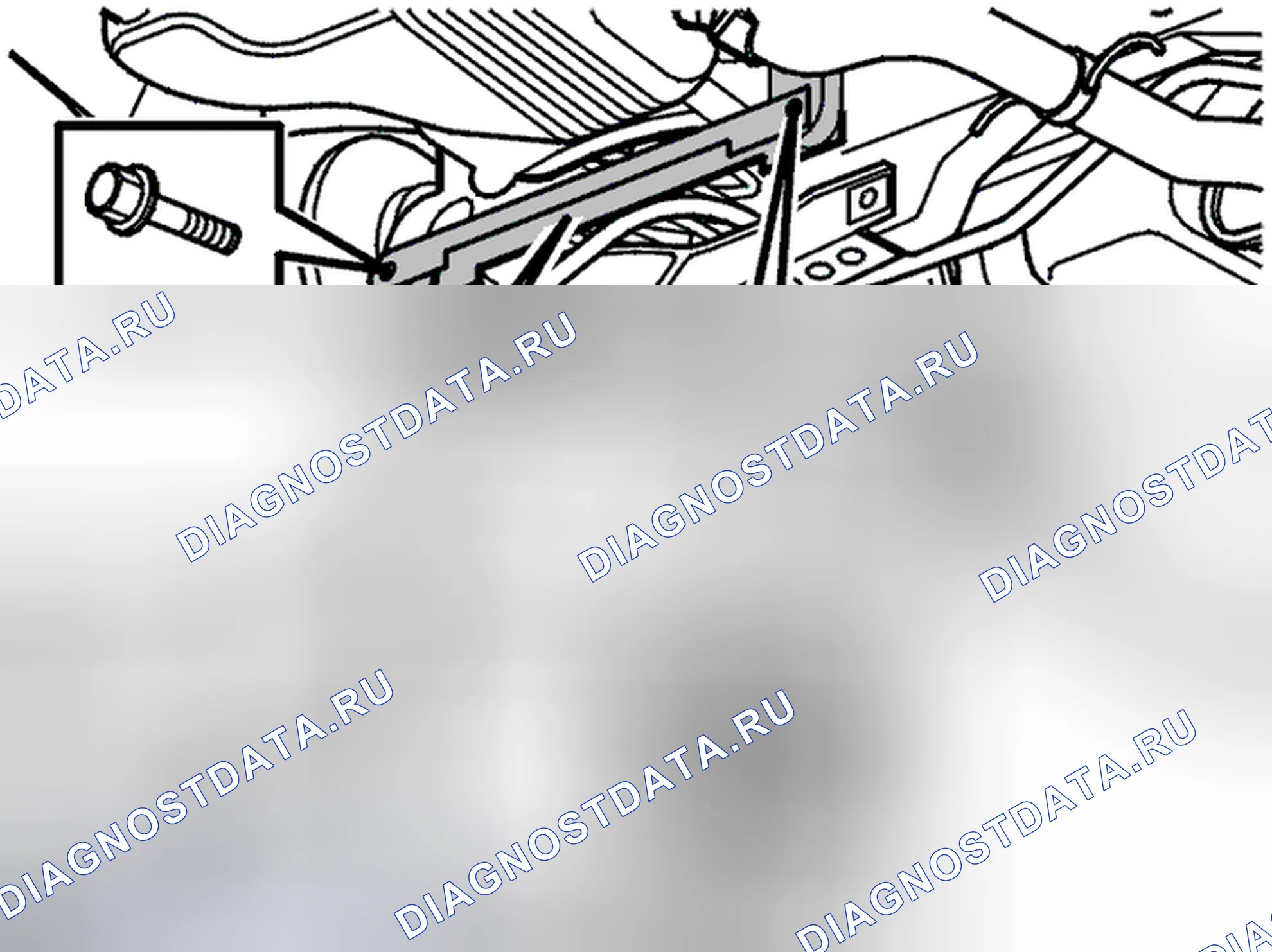 Рис. 232: Удаление стяжного стержня. Volvo V70 II