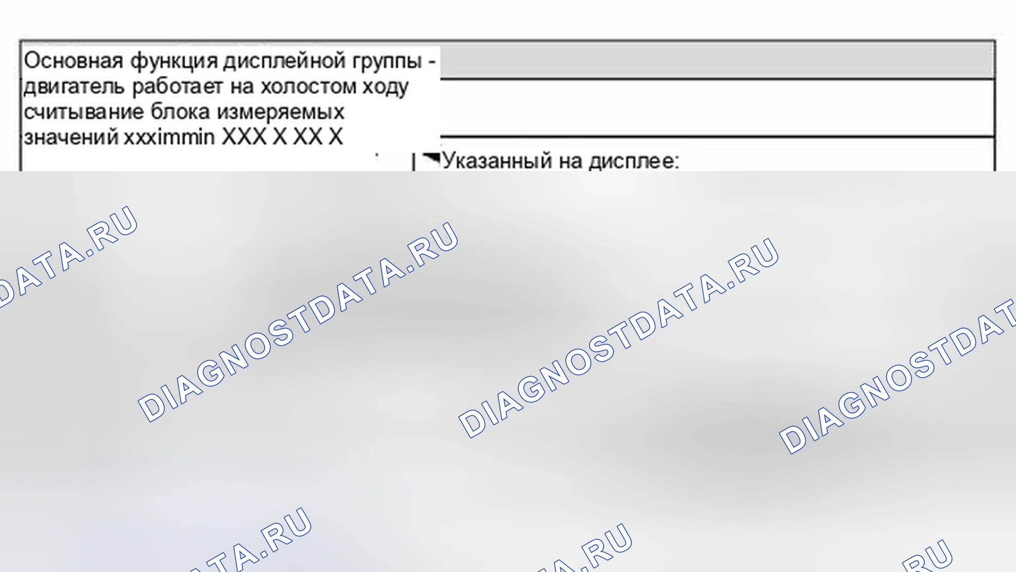 Рис. 86: Дисплейная группа 6 - базовая функция. Volkswagen Jetta IV