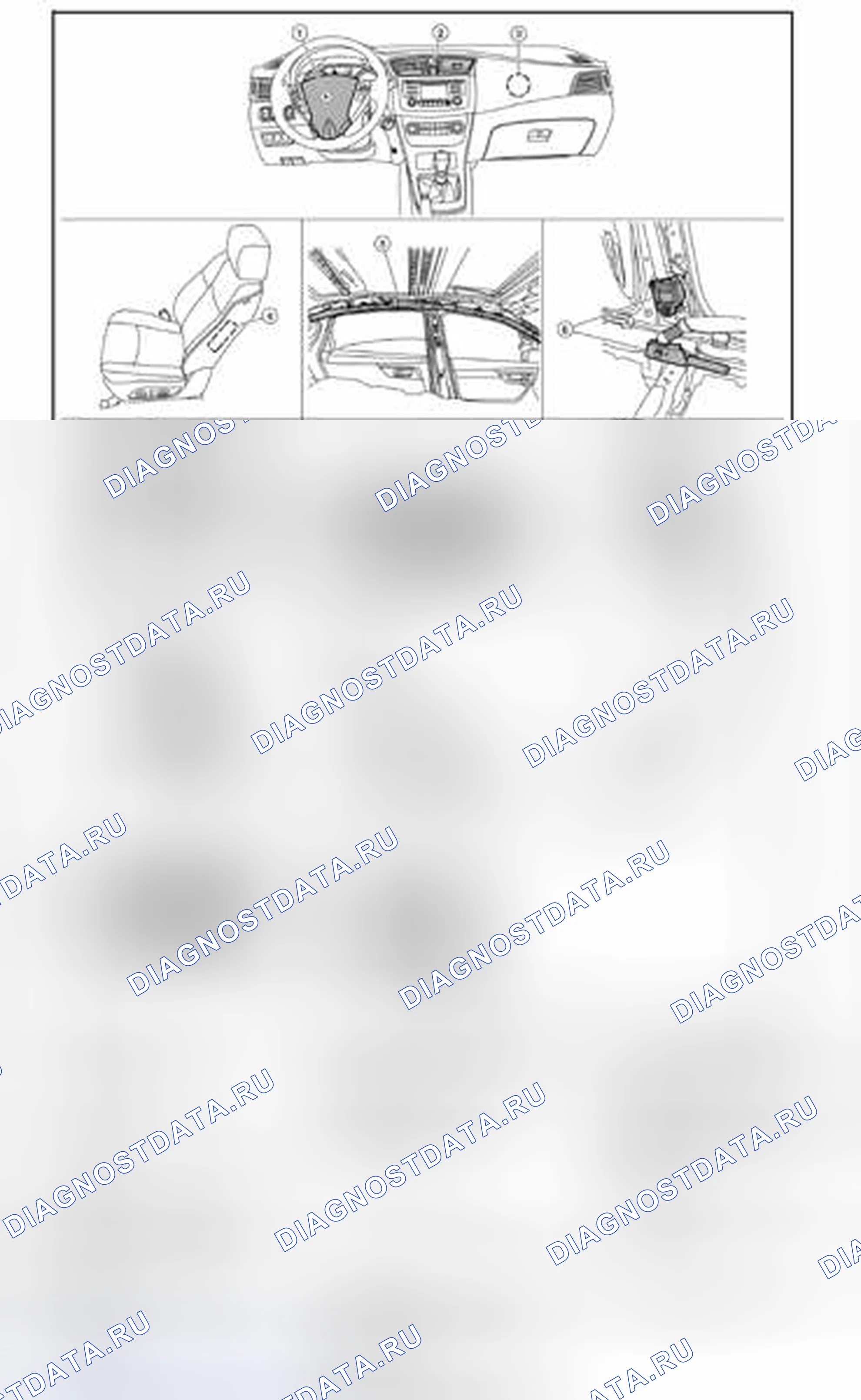 Рис. 5: Расположение компонентов. Nissan Sentra B17 рестайлинг
