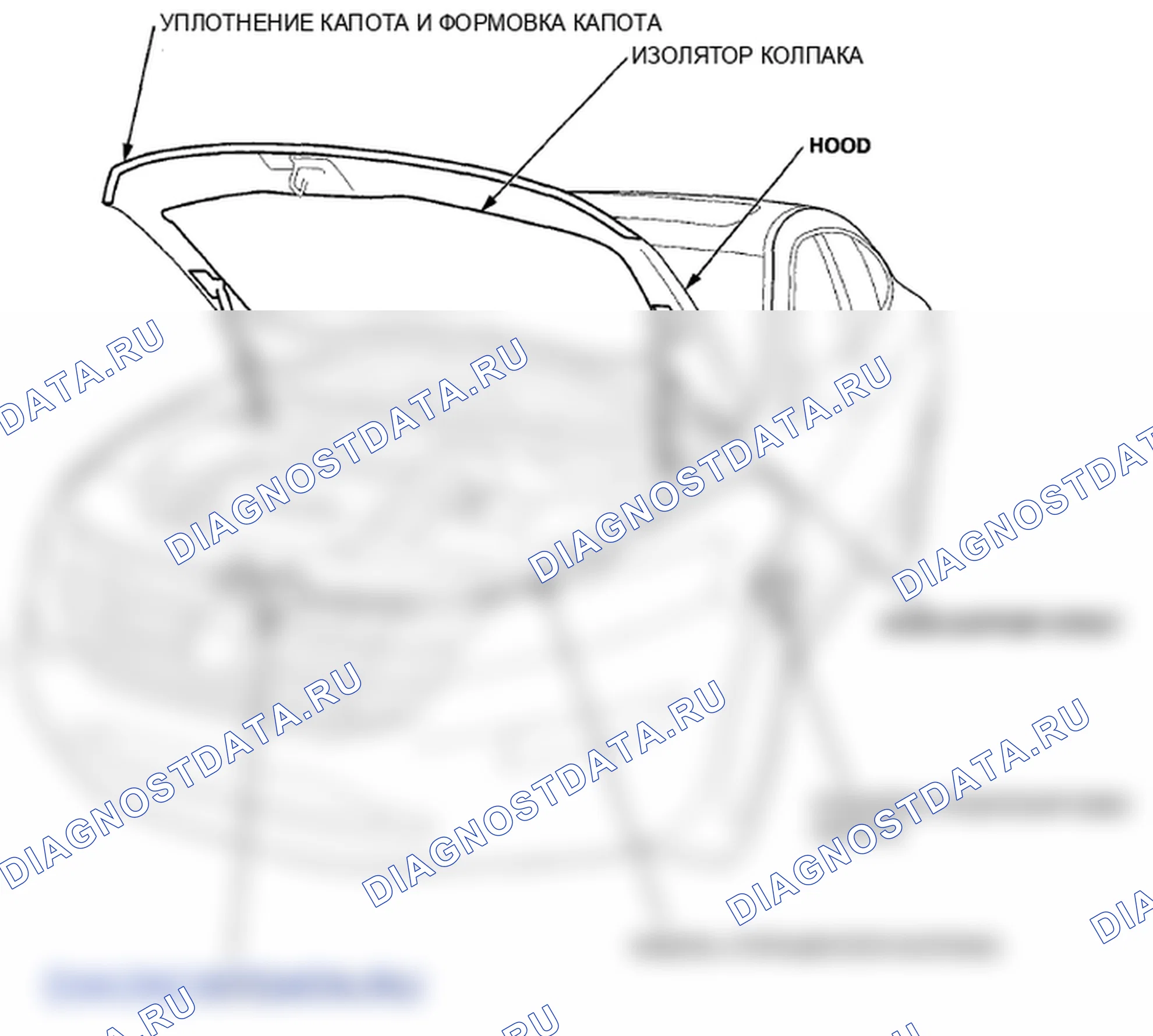 Рис. 164: Указатель расположения компонентов. Honda Crosstour I