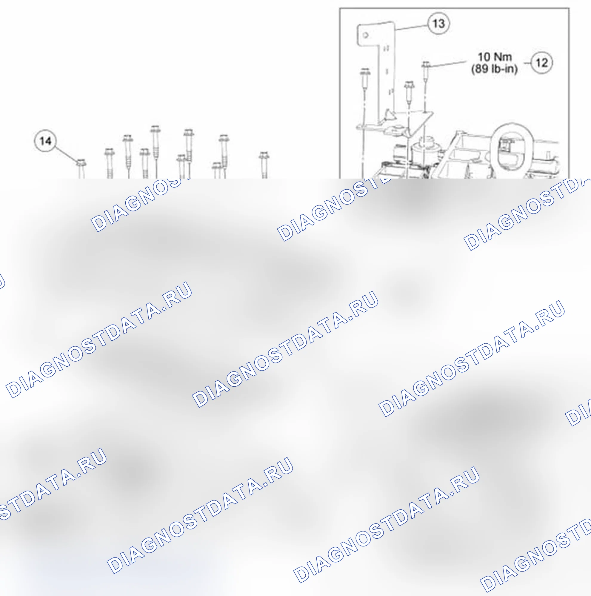 Рис. 5: Головка цилиндра (Вид 2 из 2). Ford Transit Connect I рестайлинг
