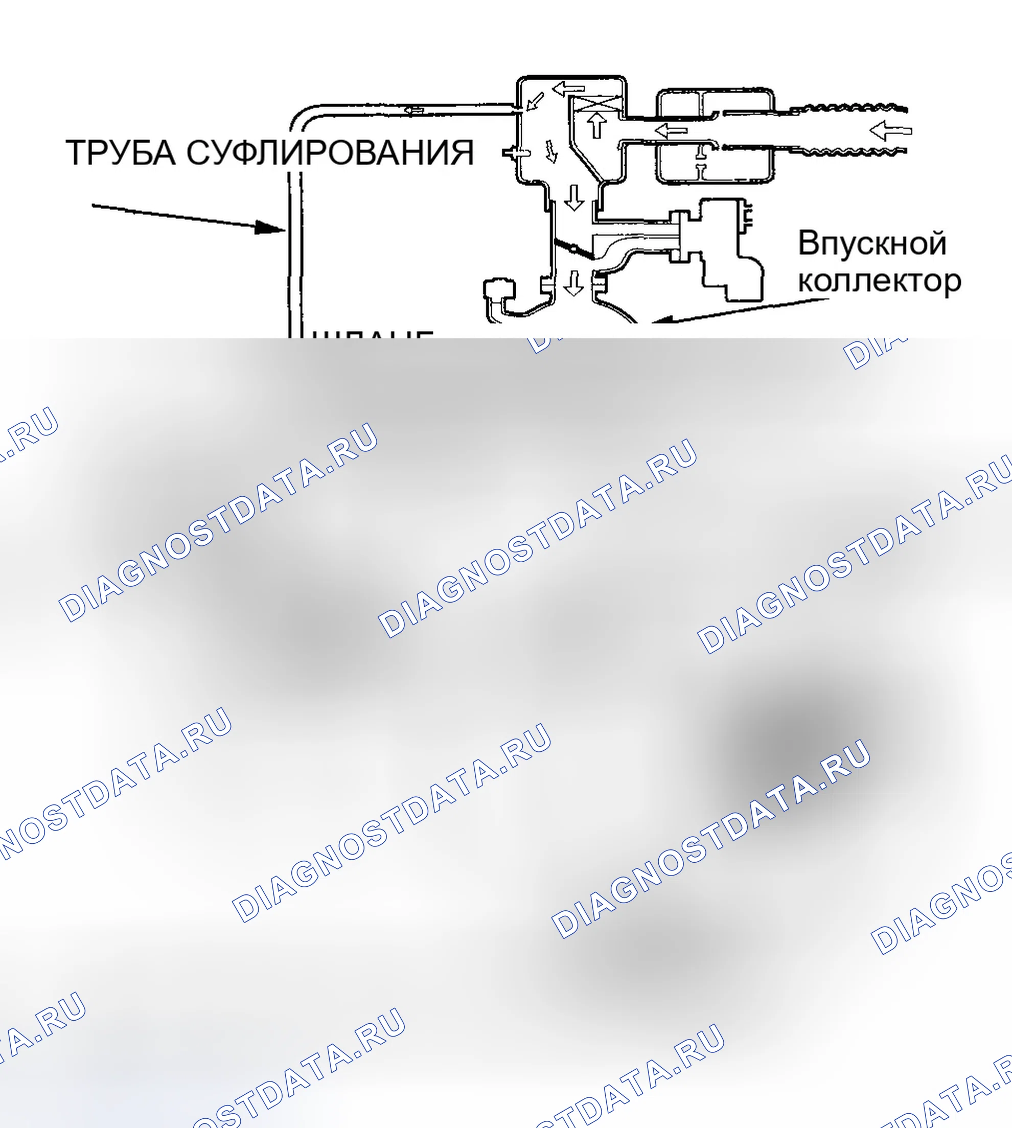 Рис. 130: Система принудительной вентиляции картера (принудительная вентиляция картера (PCV) (принудительная вентиляция картера)). Honda Civic VII