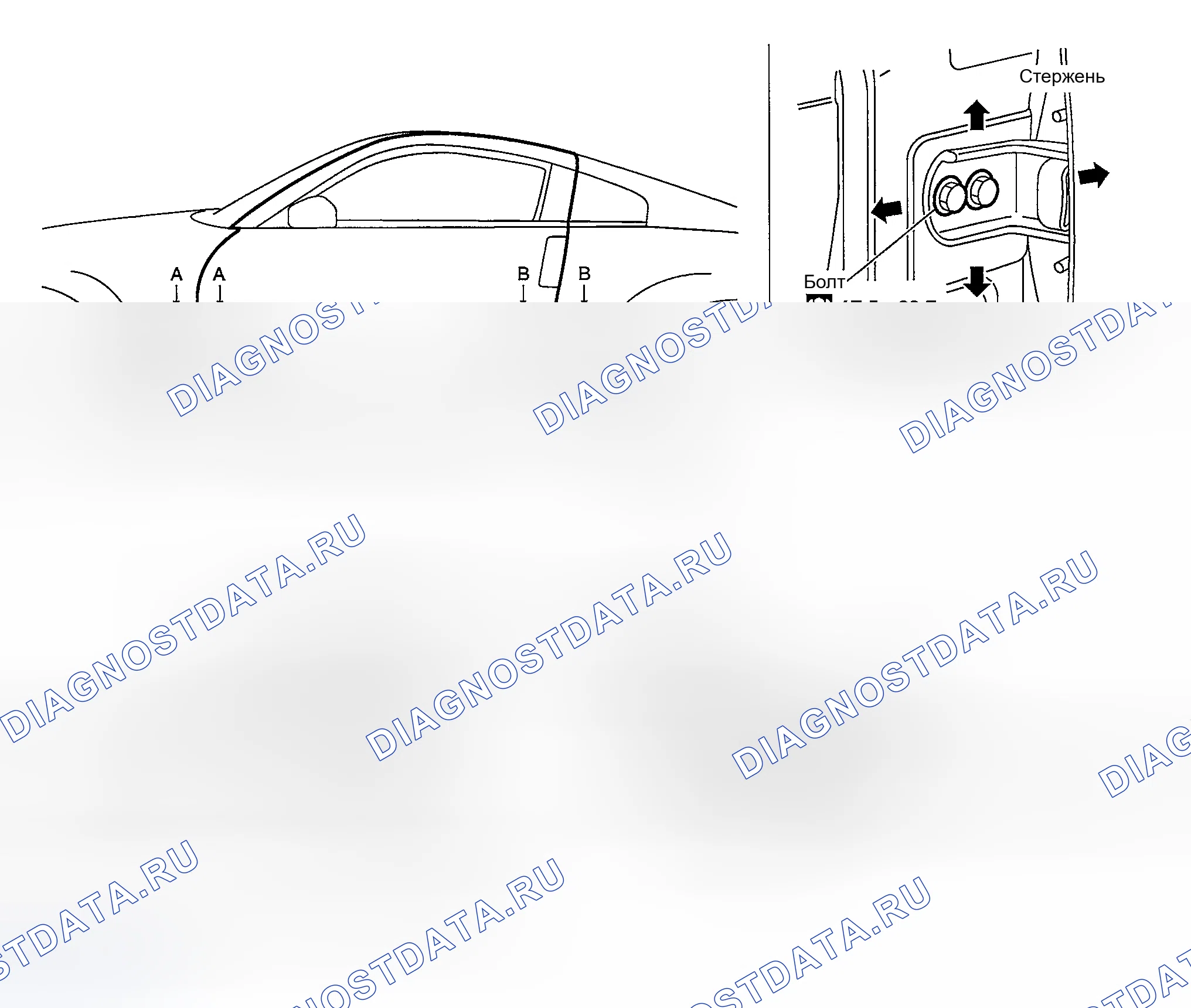 Рис. 12: РЕГУЛИРОВКА ФИТИНГА. Nissan 350Z I