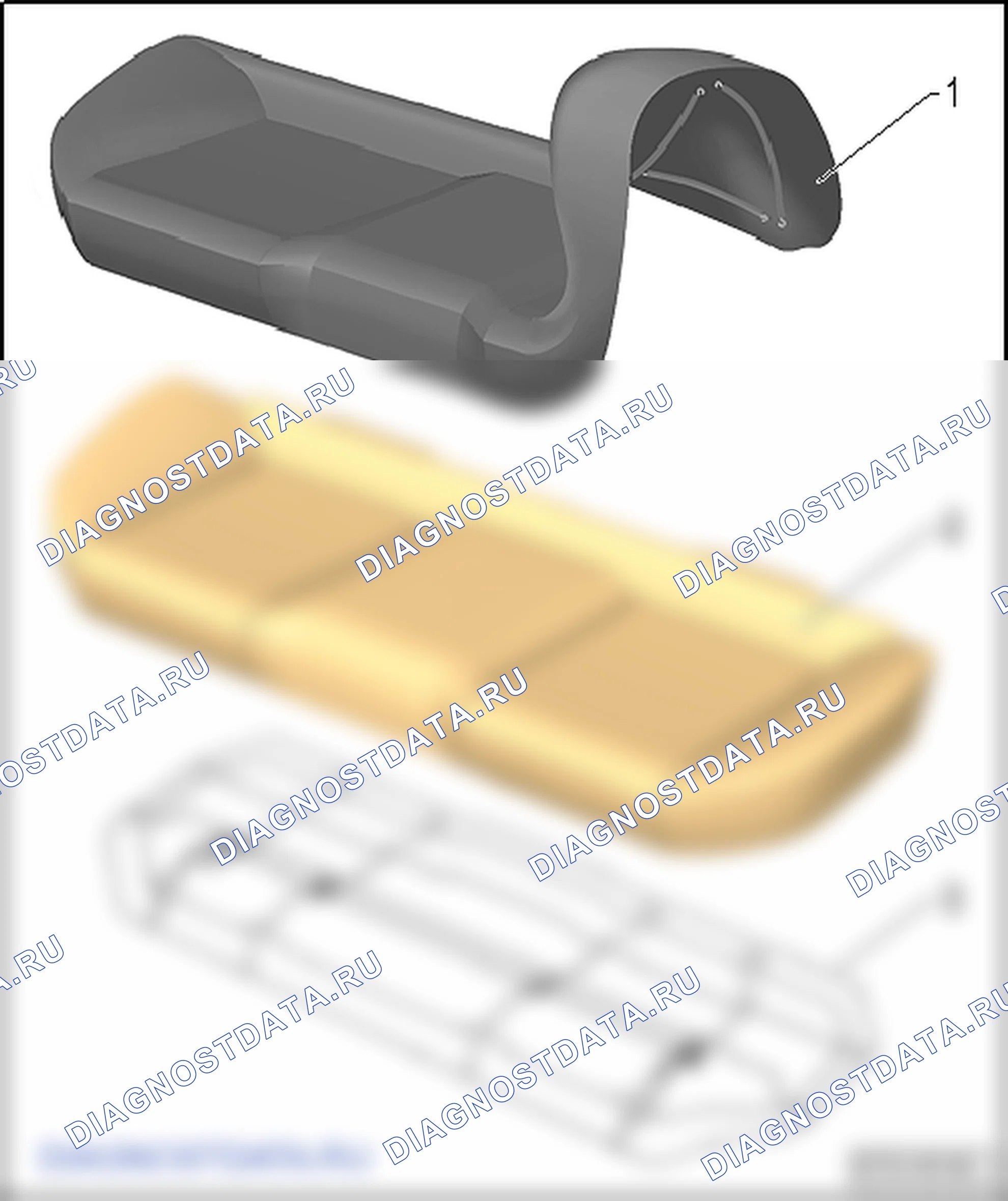 Задние сиденья. SEAT Ibiza IV