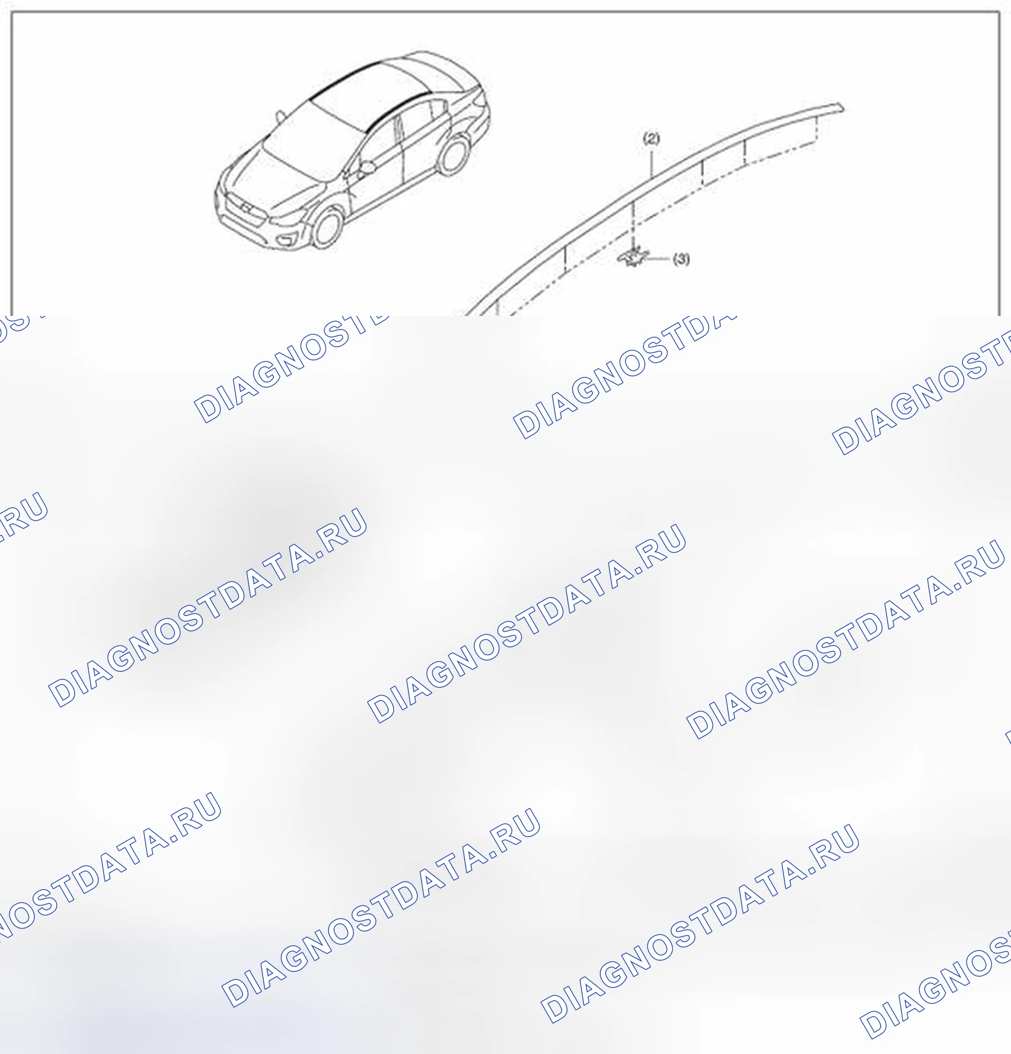 Рис. 120: ФОРМОВКА КРЫШИ. Subaru Impreza GK