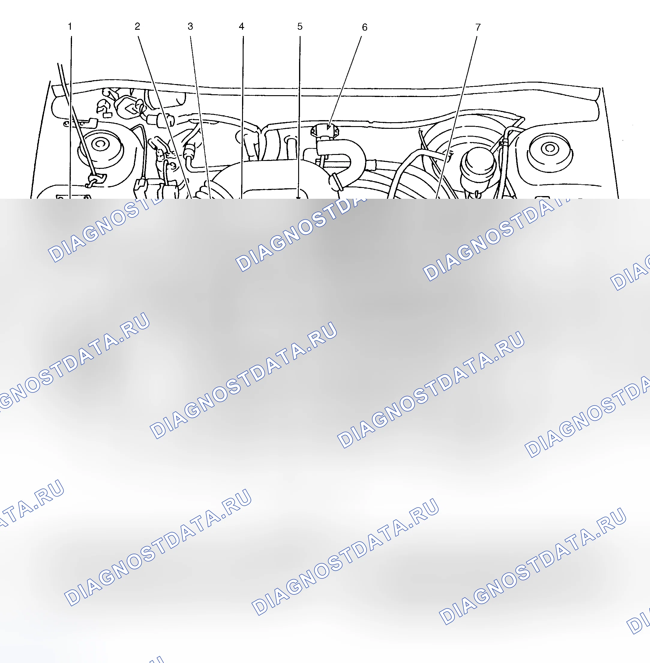 Рис. 3: Расположение компонентов (3 из 4). Subaru Impreza GC/GF