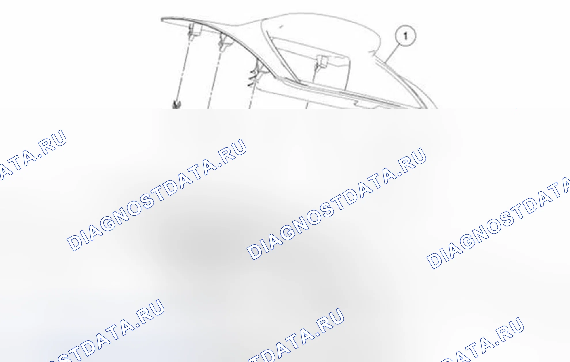 Рис. 53: Отделочная панель приборной панели - верхняя. Ford Fiesta Mk6