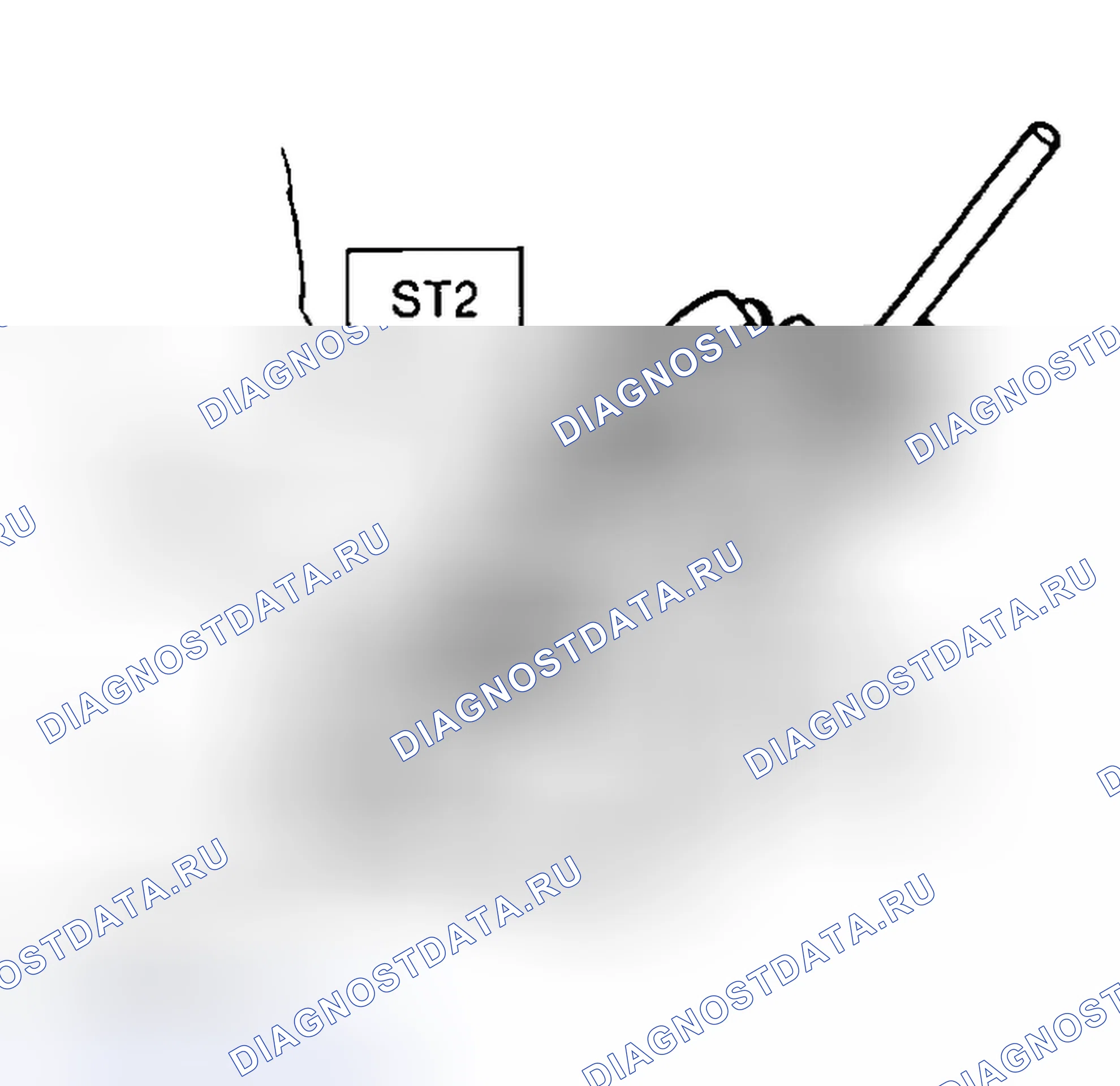 Рис. 232: ЗАЗОР КОНИЧЕСКОЙ ШЕСТЕРНИ. Subaru Outback BH
