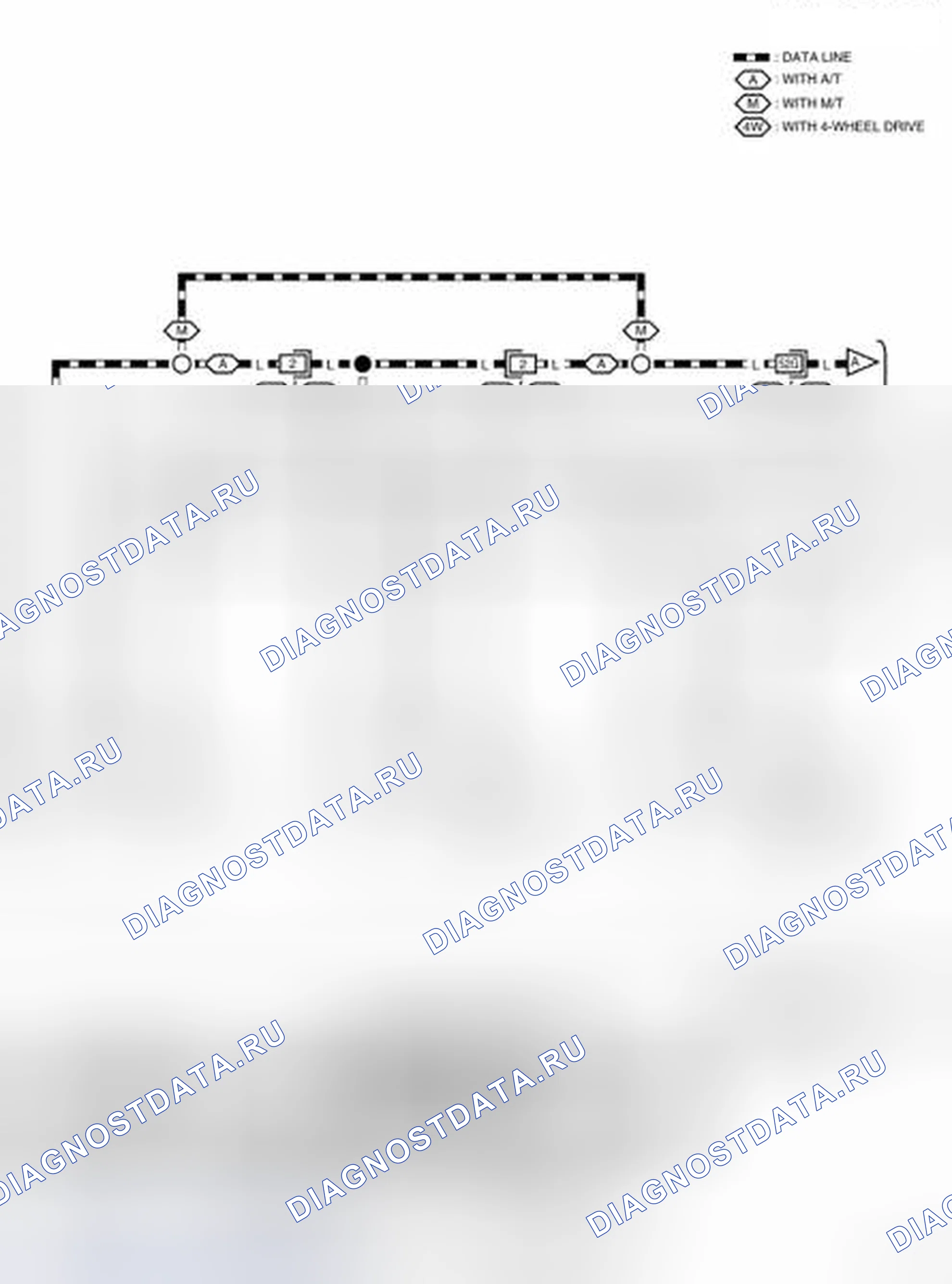 Рис. 94: электросхема (LAN-CAN-01). Nissan Frontier D40