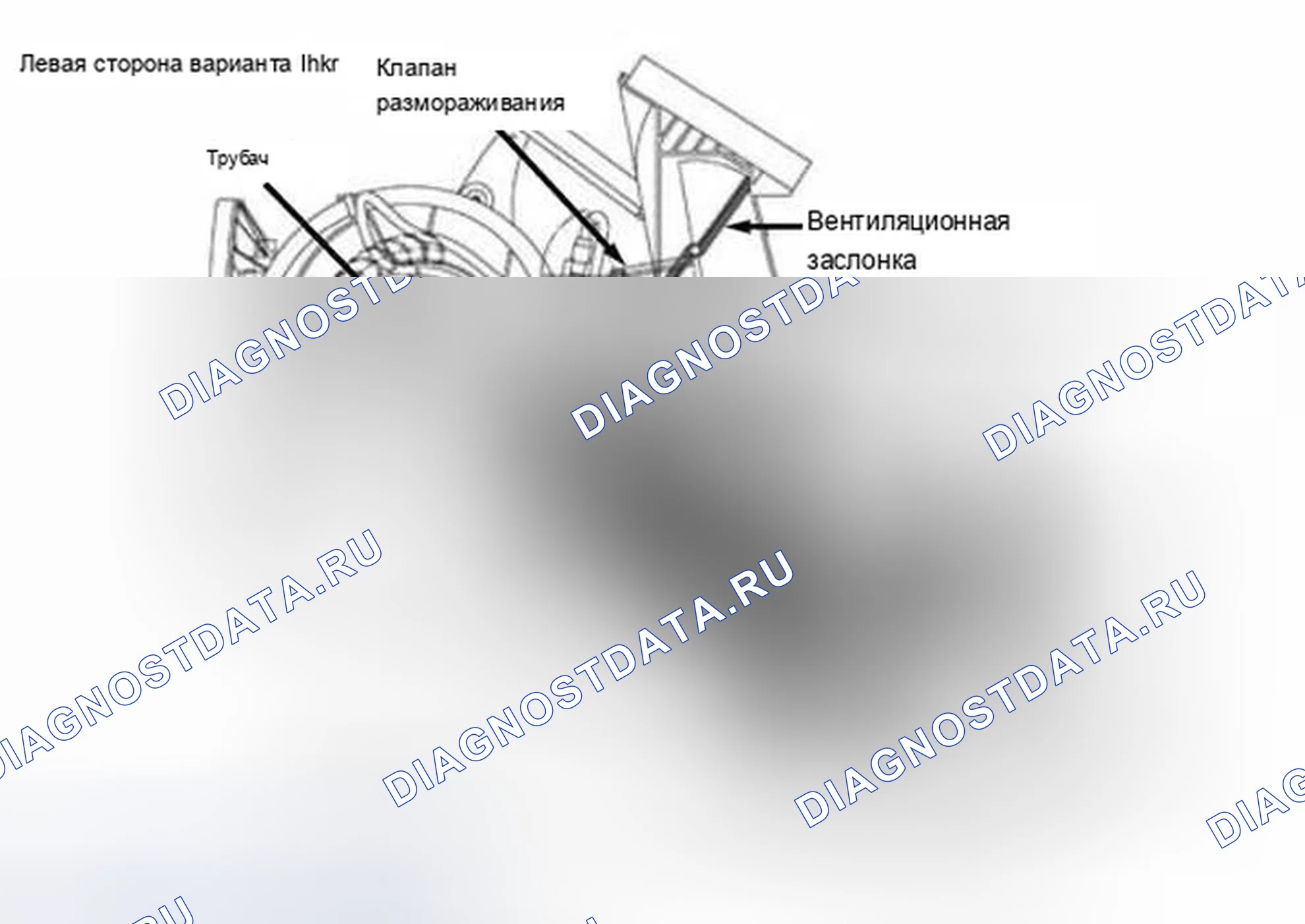 Рис. 217: Определение левой стороны варианта IHKR. BMW X5 E53