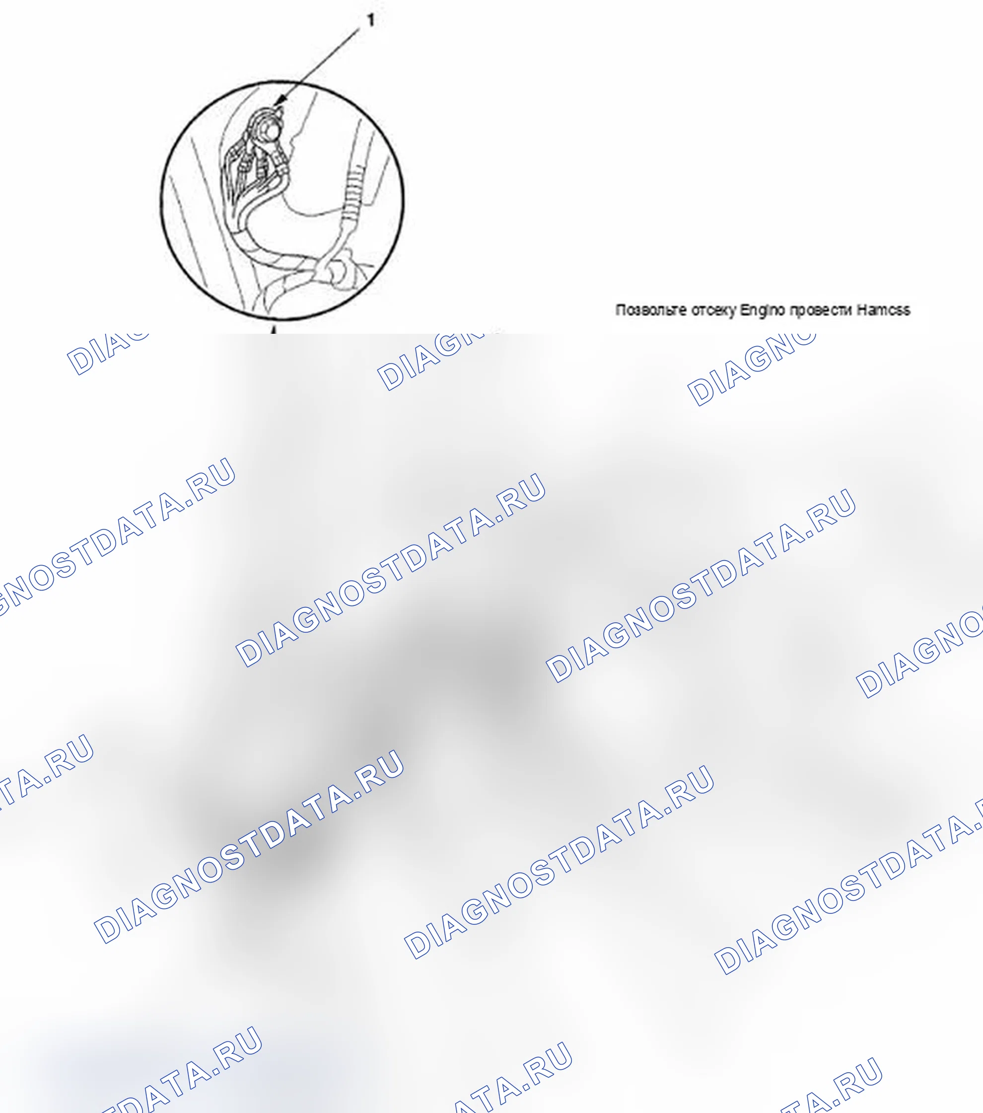 Рис. 518: Идентификация жгута проводов левого моторного отсека (стр. 203-19). Acura TL IV