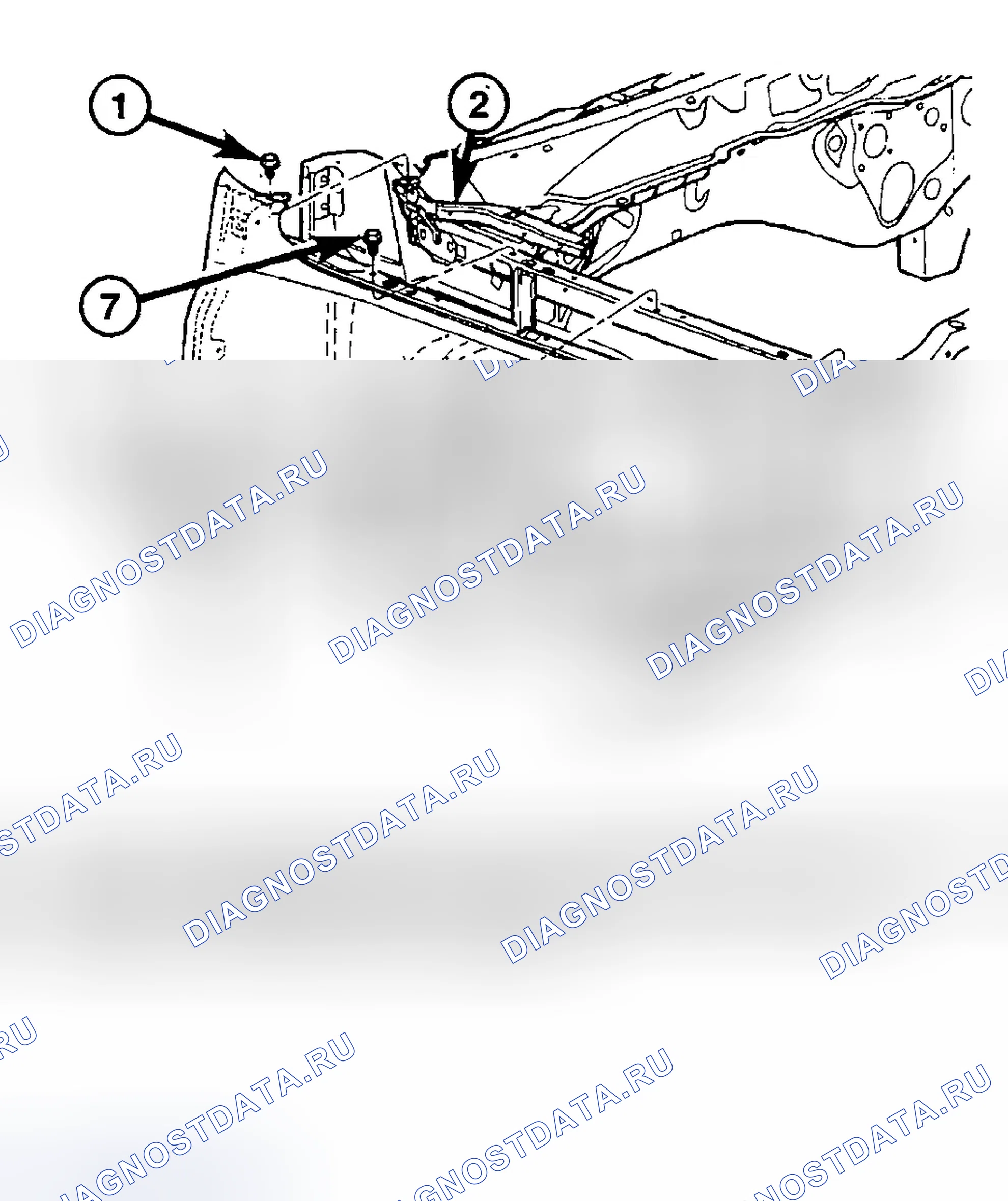 Рис. 110: ДЕМОНТАЖ. Dodge Pickup R1500 