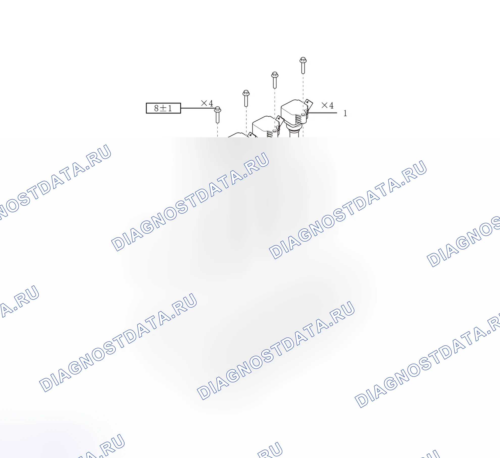 Схема расположения катушки зажигания — Great Wall Wingle-5. Great-Wall Wingle 5 I