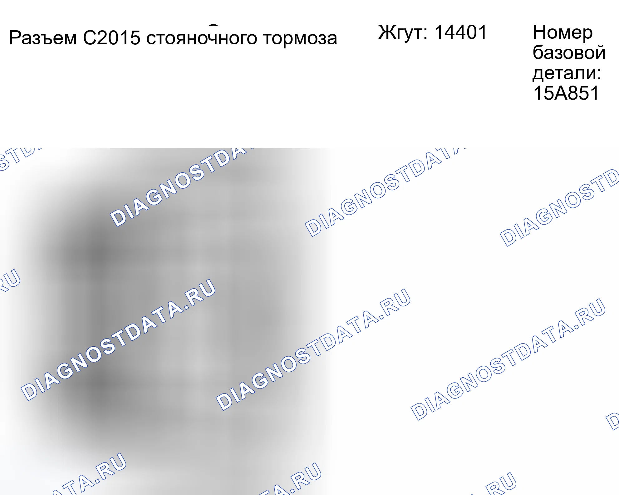 Рис. 254: Идентификация разъема C2015. Ford Escape I рестайлинг