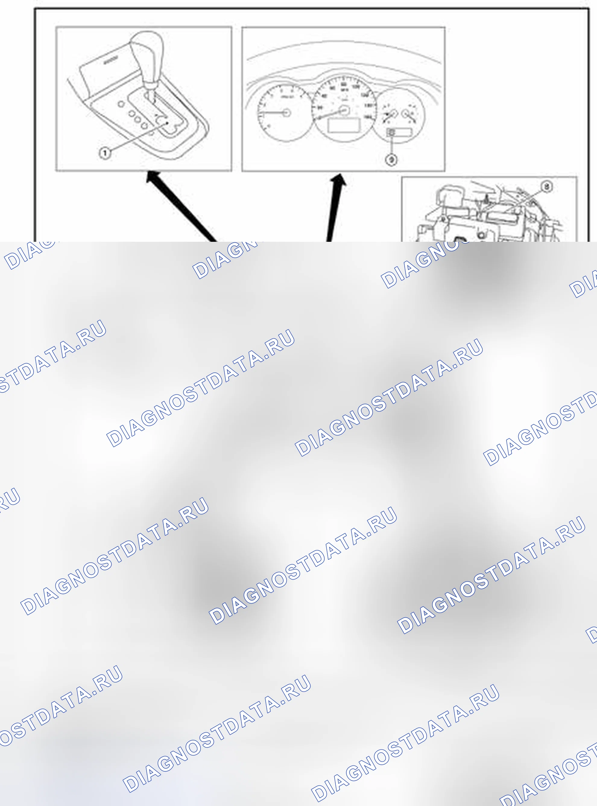 Рис. 186: Расположение компонентов - купе. Nissan Altima L32 рестайлинг