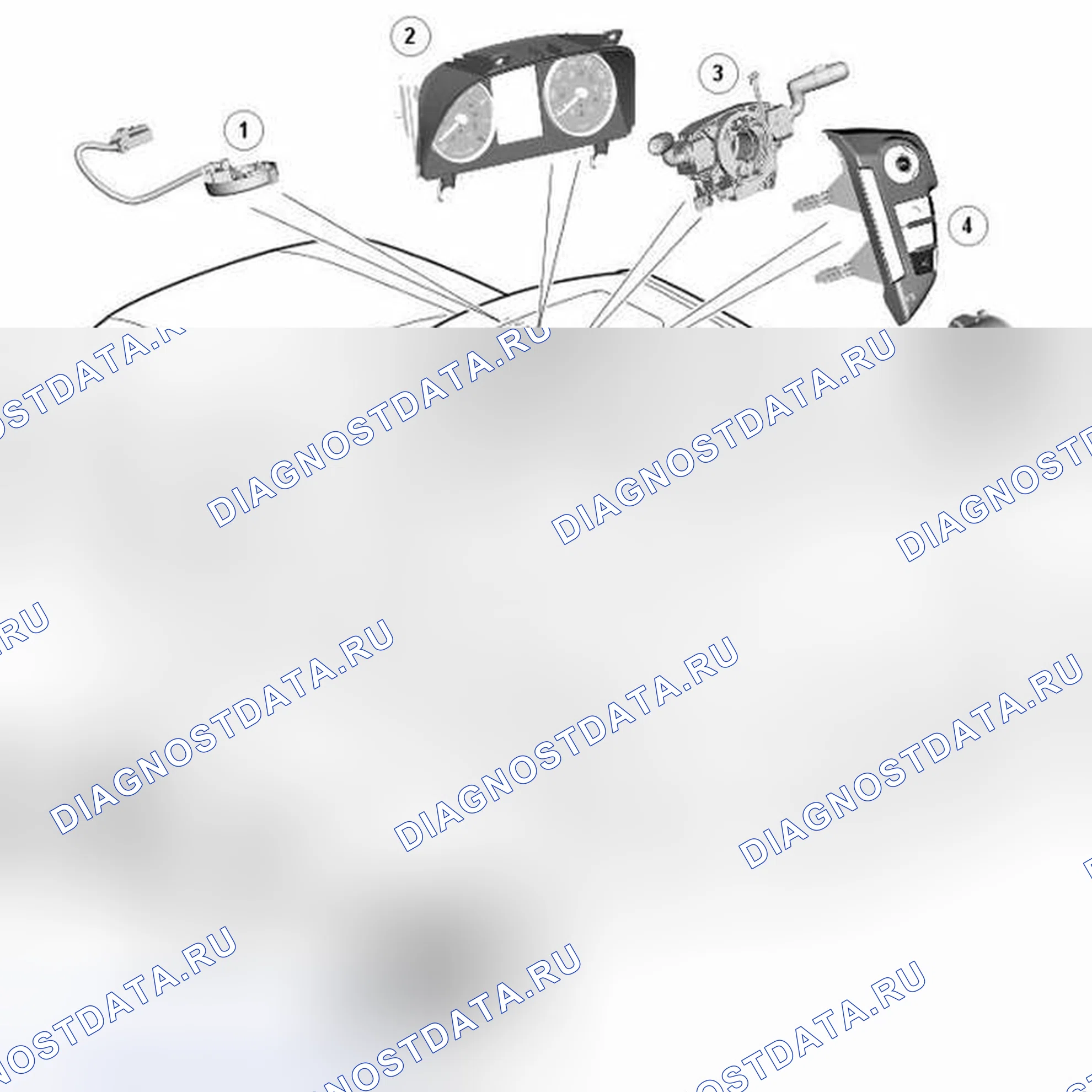 Рис. 43: РАСПОЛОЖЕНИЕ КОМПОНЕНТОВ. Land Rover Range Rover Sport L320