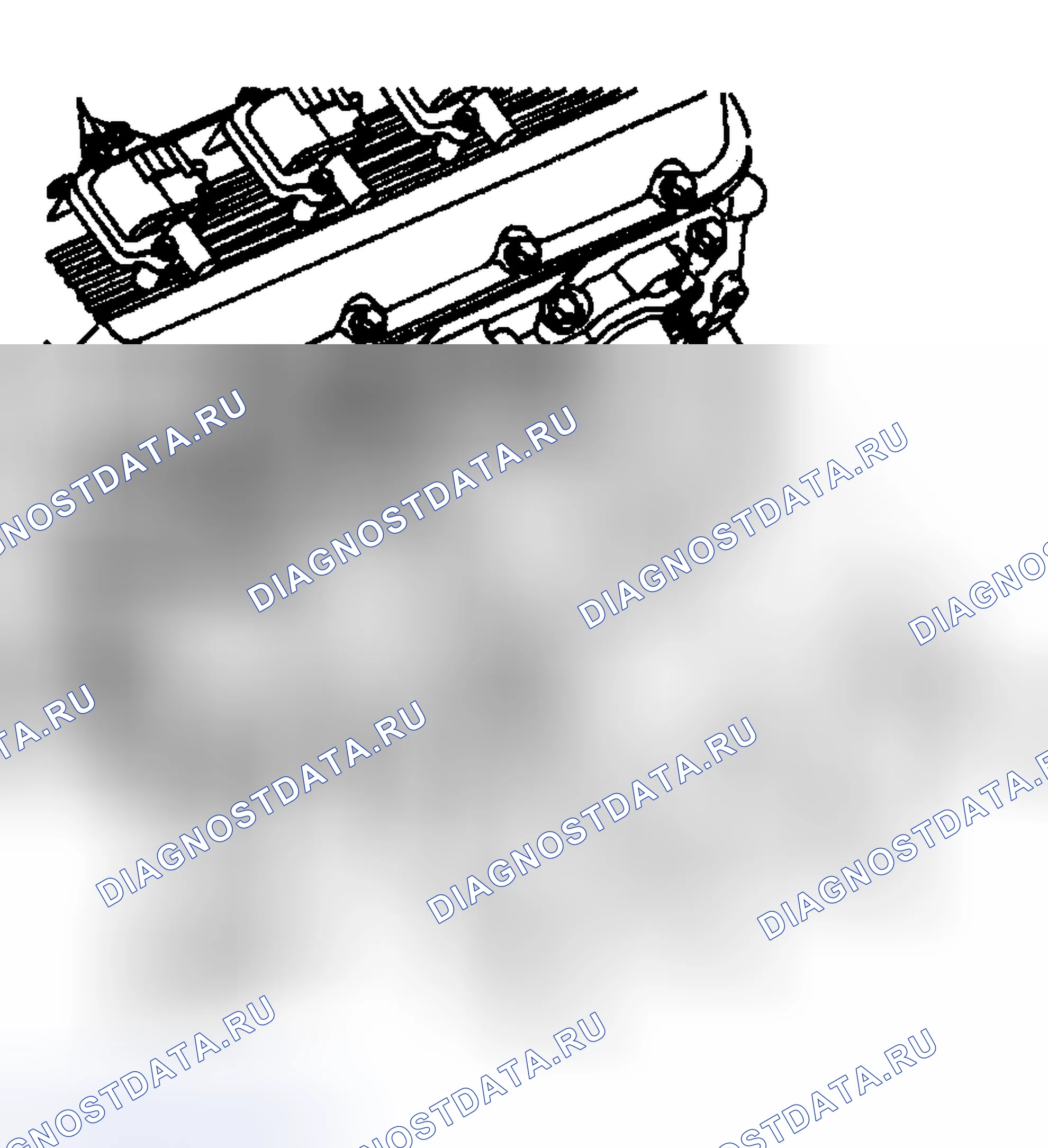 Рис. 816: Демонтаж выпускного коллектора - слева (средний режим). GMC Cab & Chassis Sierra 3500 GMT800 early