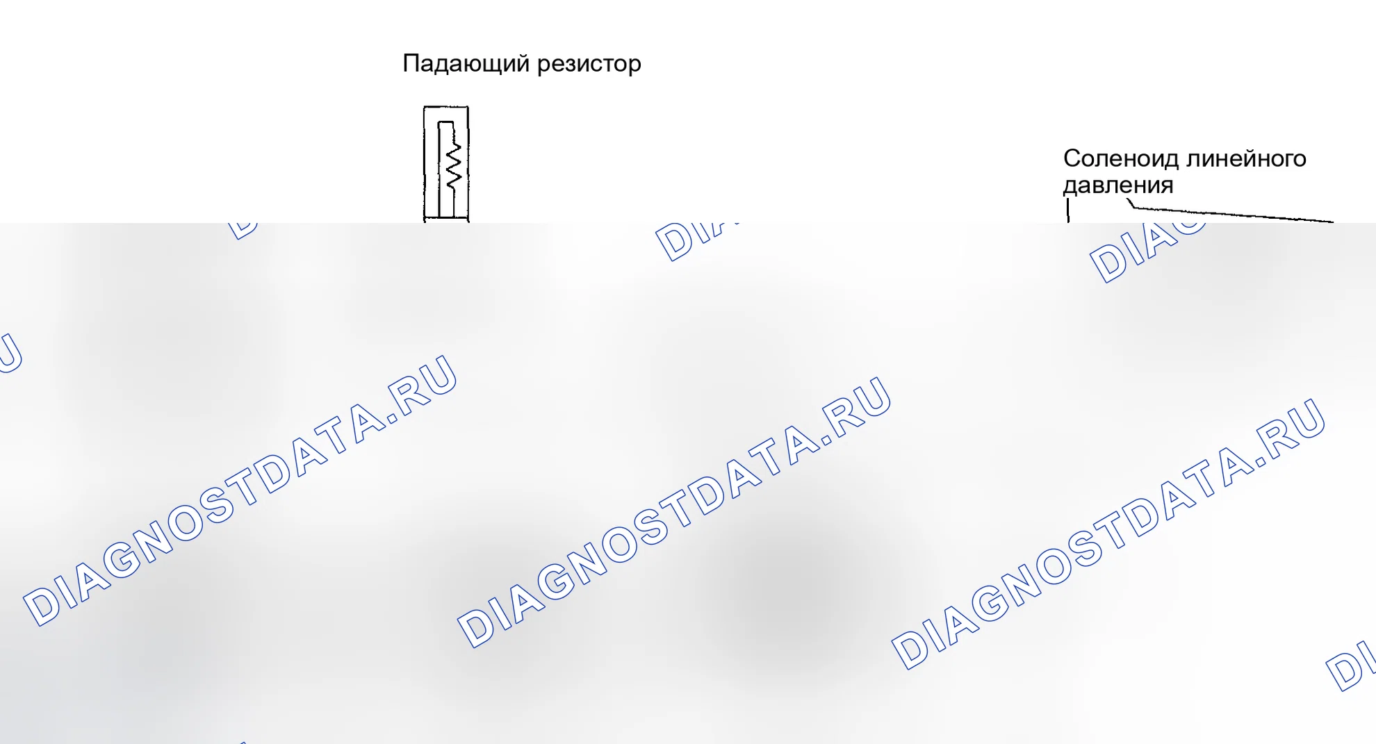 Рис. 734: Схема подключения электромагнита, работающего при линейном давлении. Subaru Impreza GD/GC/GG