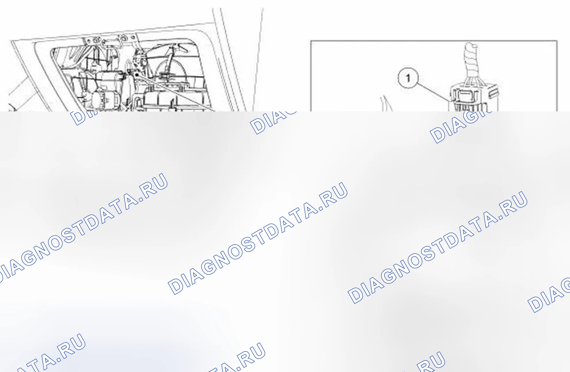 Рис. 4: Резистор двигателя воздуходувки. Ford Focus II рестайлинг
