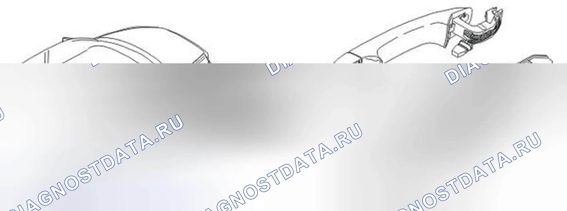 Рис. 267: ПЕРЕКЛЮЧАТЕЛИ, НА КОТОРЫЕ ВЛИЯЮТ ВНЕШНИЕ ДВЕРНЫЕ РУЧКИ. Volvo S40 II рестайлинг