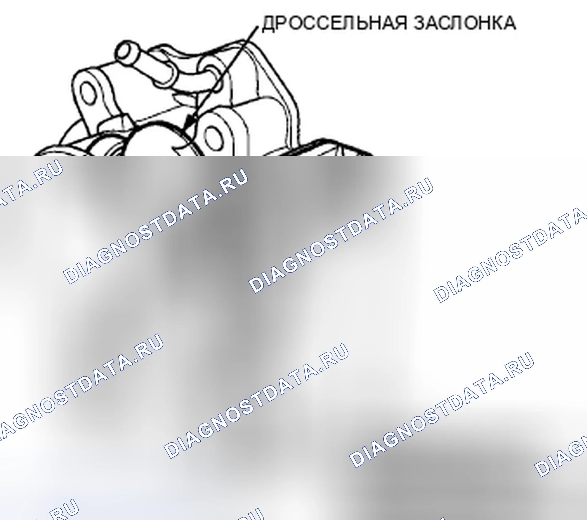 Рис. 44: Корпус дросселя. Honda CR-V III рестайлинг