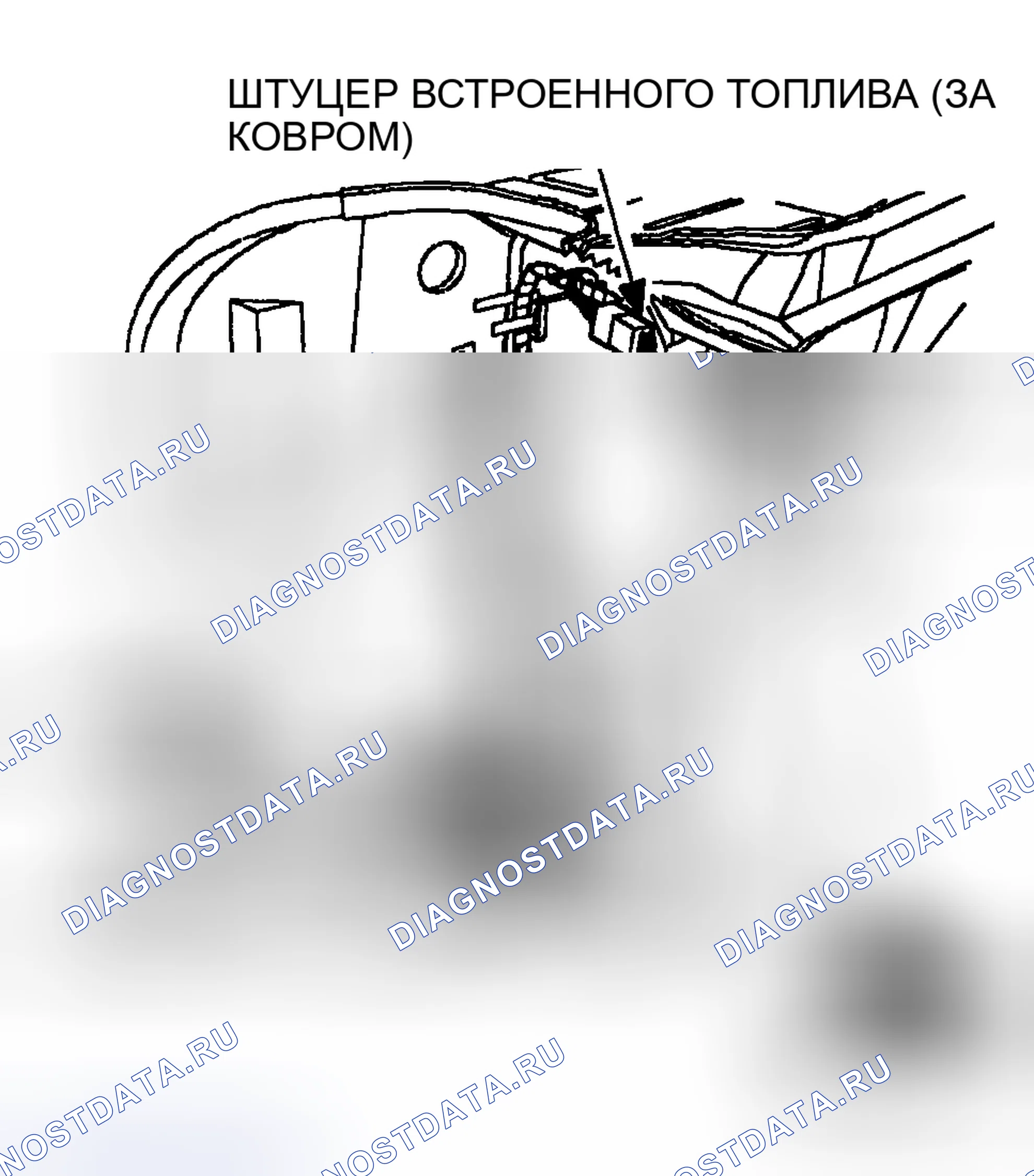 Рис. 33: Расположение компонентов тестового разъема топливного насоса (Saturn). Pontiac Grand Prix V