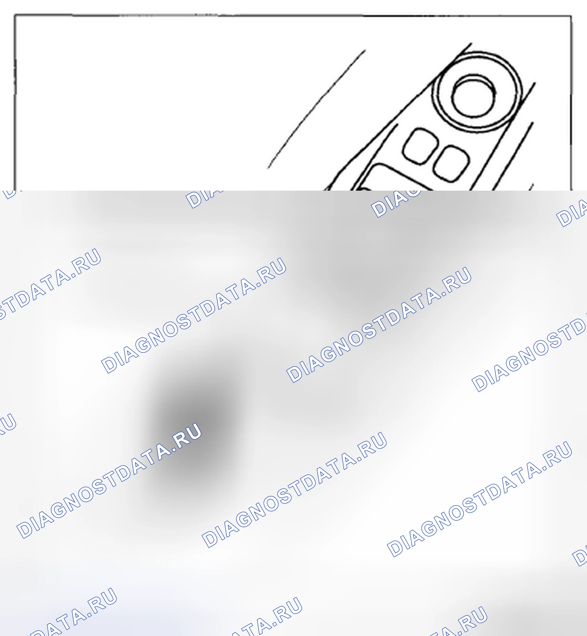 Рис. 109: СНЯТИЕ / УСТАНОВКА ГЛАВНОГО ВЫКЛЮЧАТЕЛЯ СТЕКЛОПОДЪЕМНИКА. Mazda CX-5 I