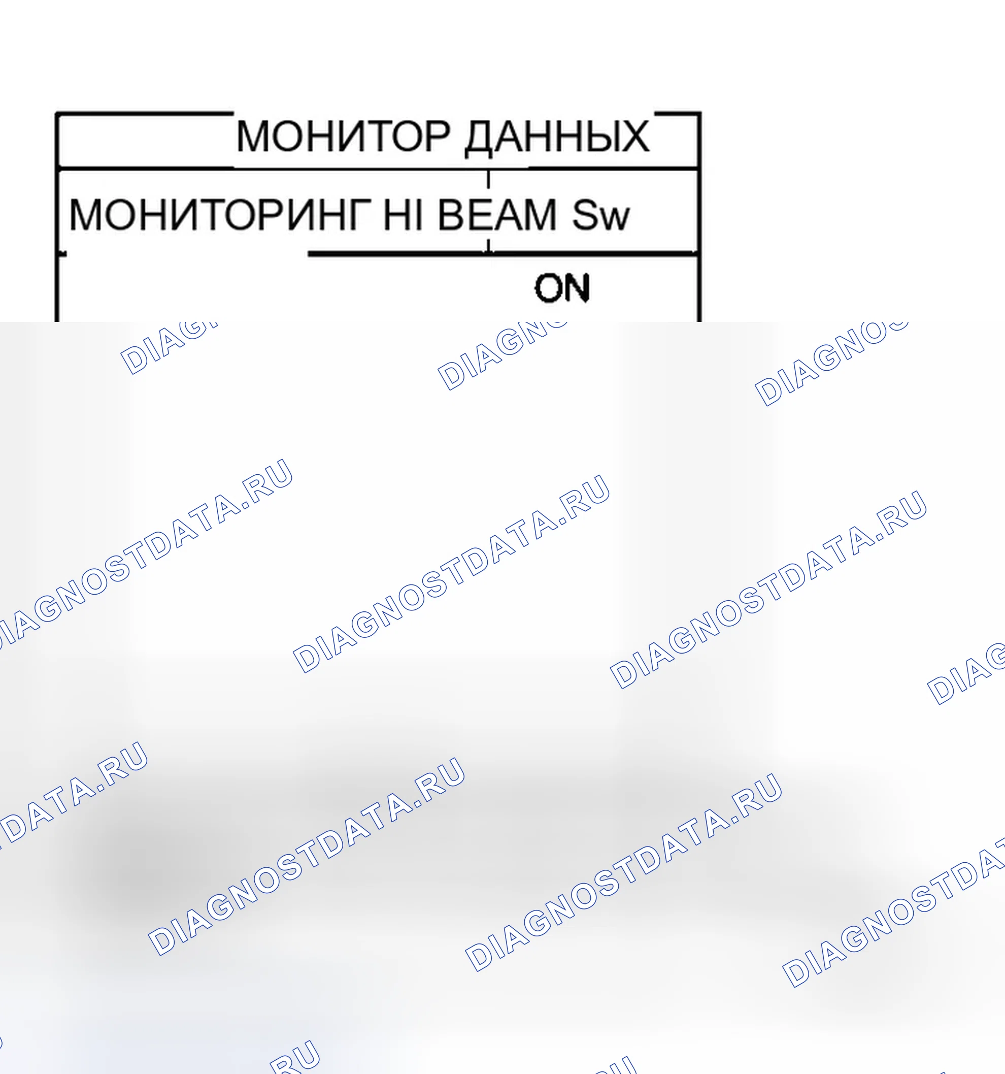 Рис. 7: Фара дальнего света не освещает (обе стороны). Infiniti M45 III