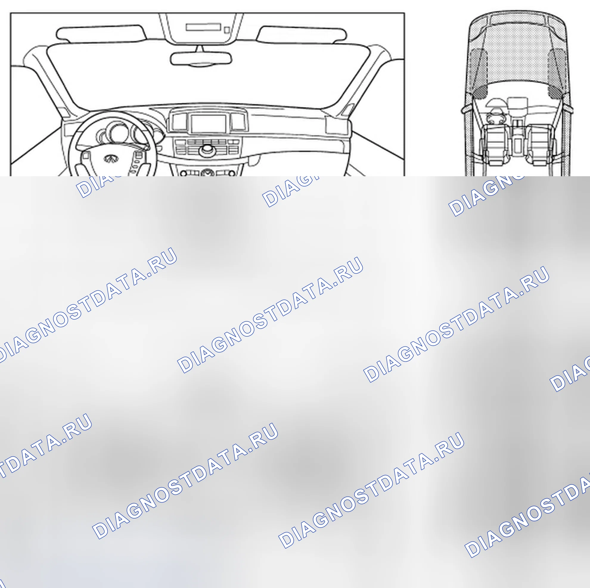 Рис. 11: Диагностическая таблица. Infiniti G25 IV рестайлинг