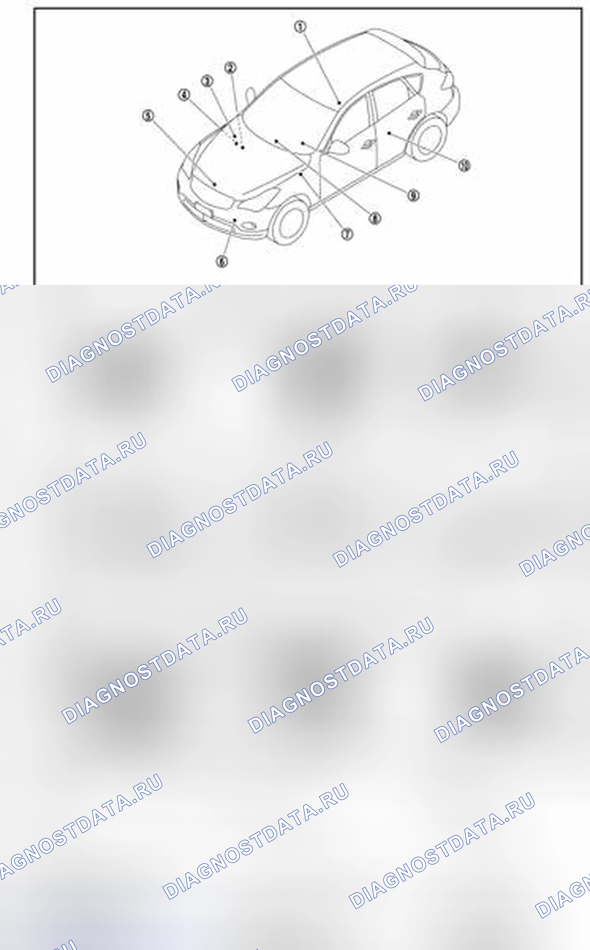 Рис. 14: УПРАВЛЕНИЕ ОСВЕЩЕНИЕМ РАСХОДОМЕРА: Расположение компонентов. Infiniti EX37 I
