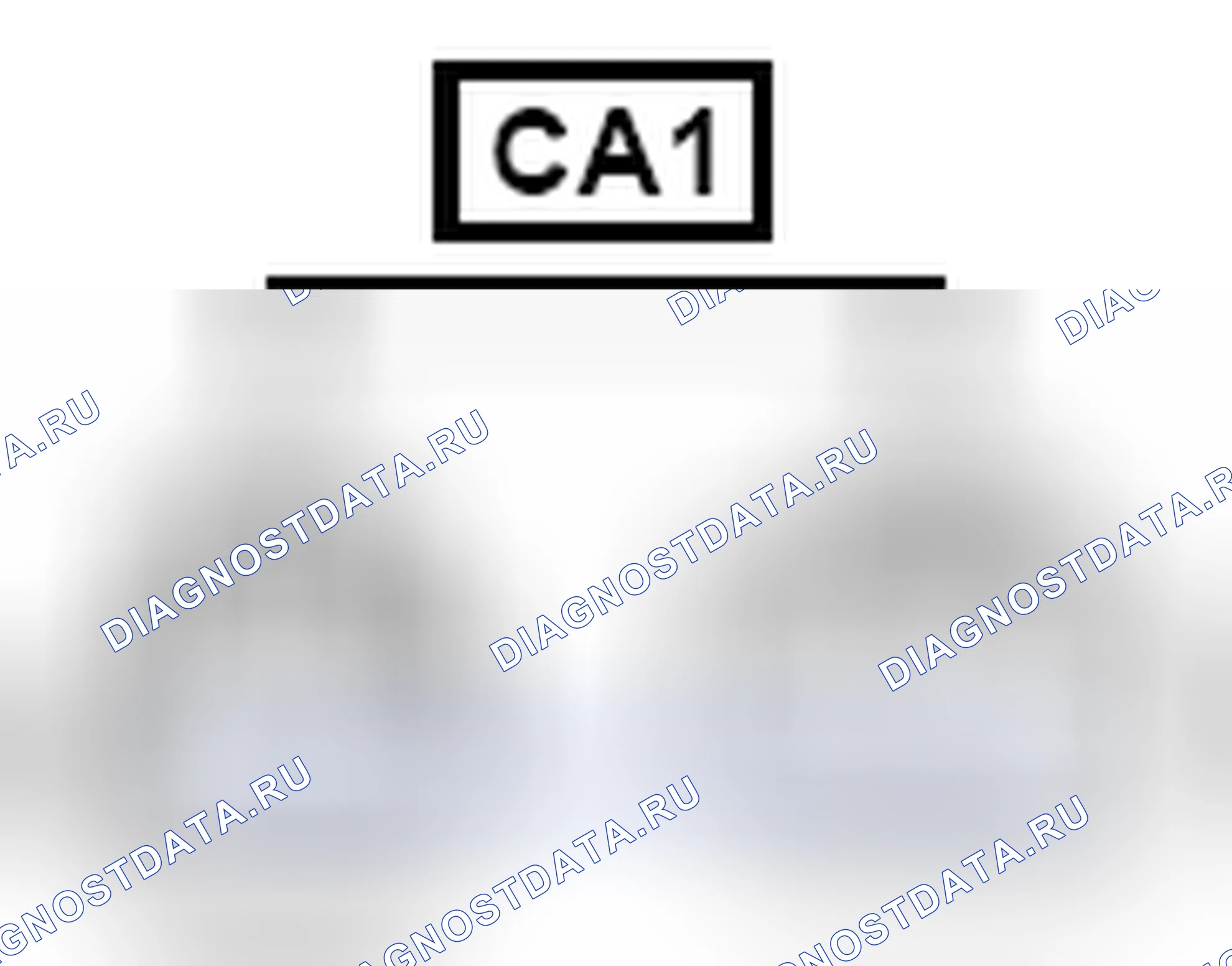 Рис. 747: Вид с торца линейного соединителя (CA1). Toyota Camry XV40 рестайлинг