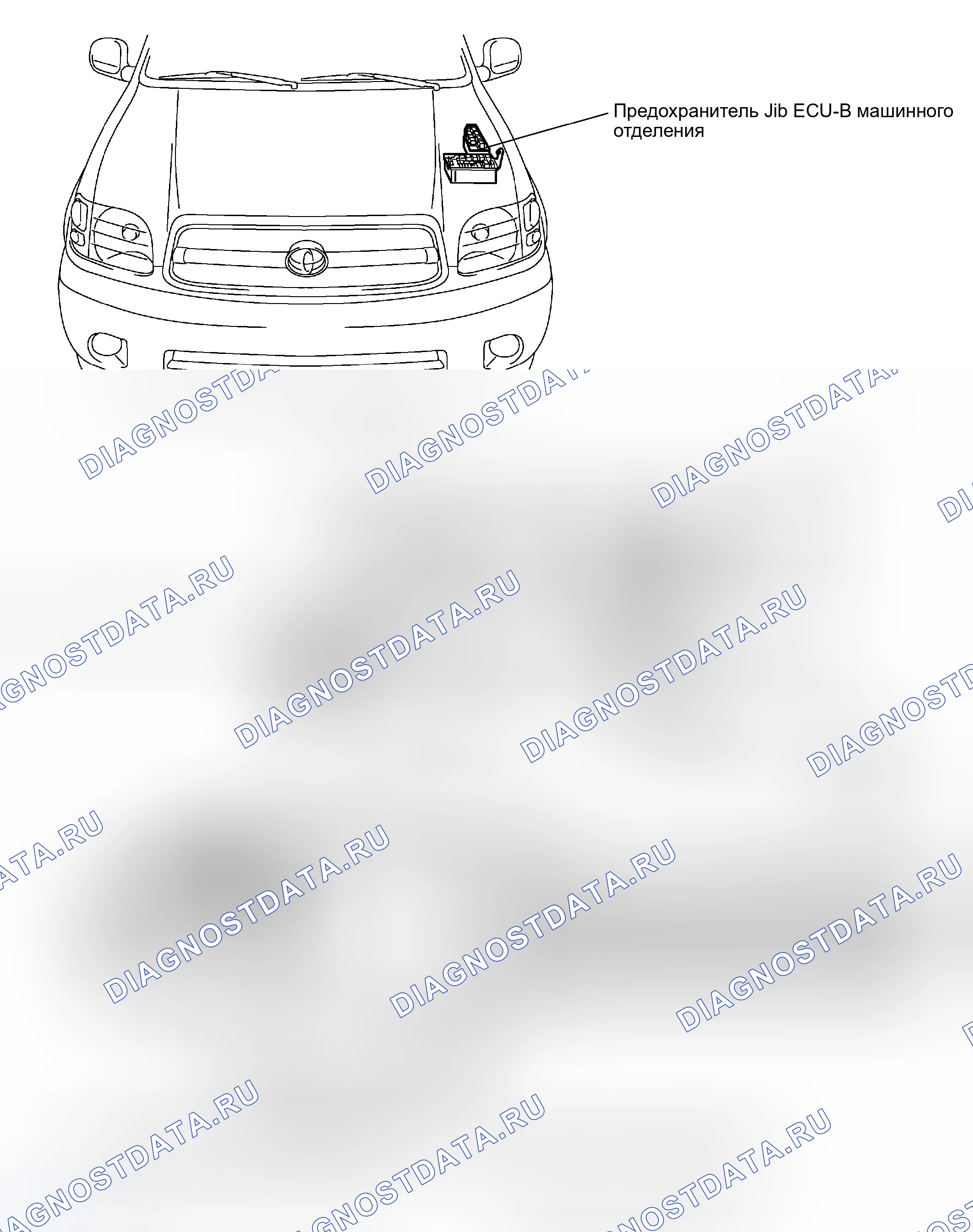 Рис. 65: РАСПОЛОЖЕНИЕ ДЕТАЛЕЙ. Toyota Sequoia I рестайлинг