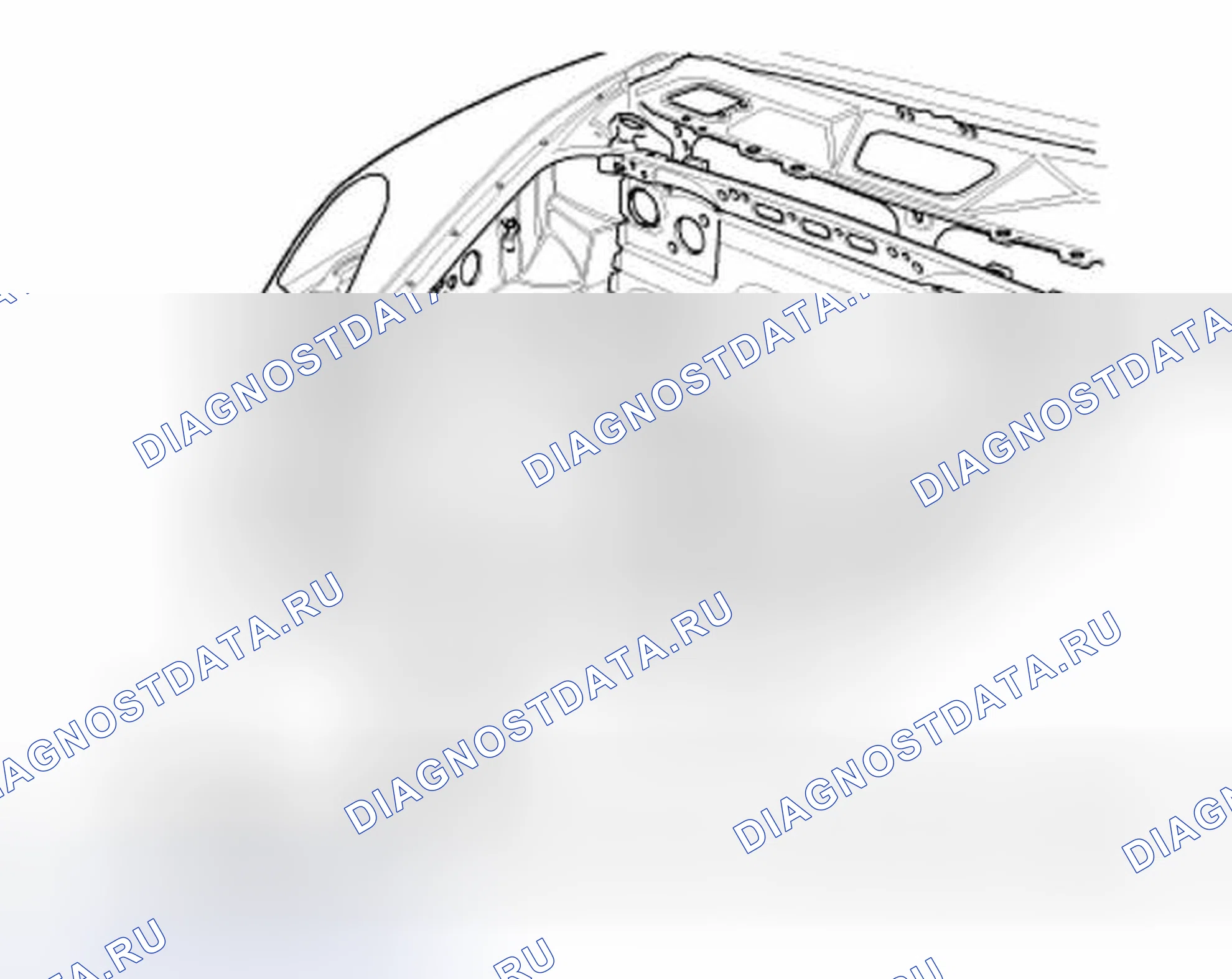 Рис. 7: Верх переднего конца. Porsche Boxster 986