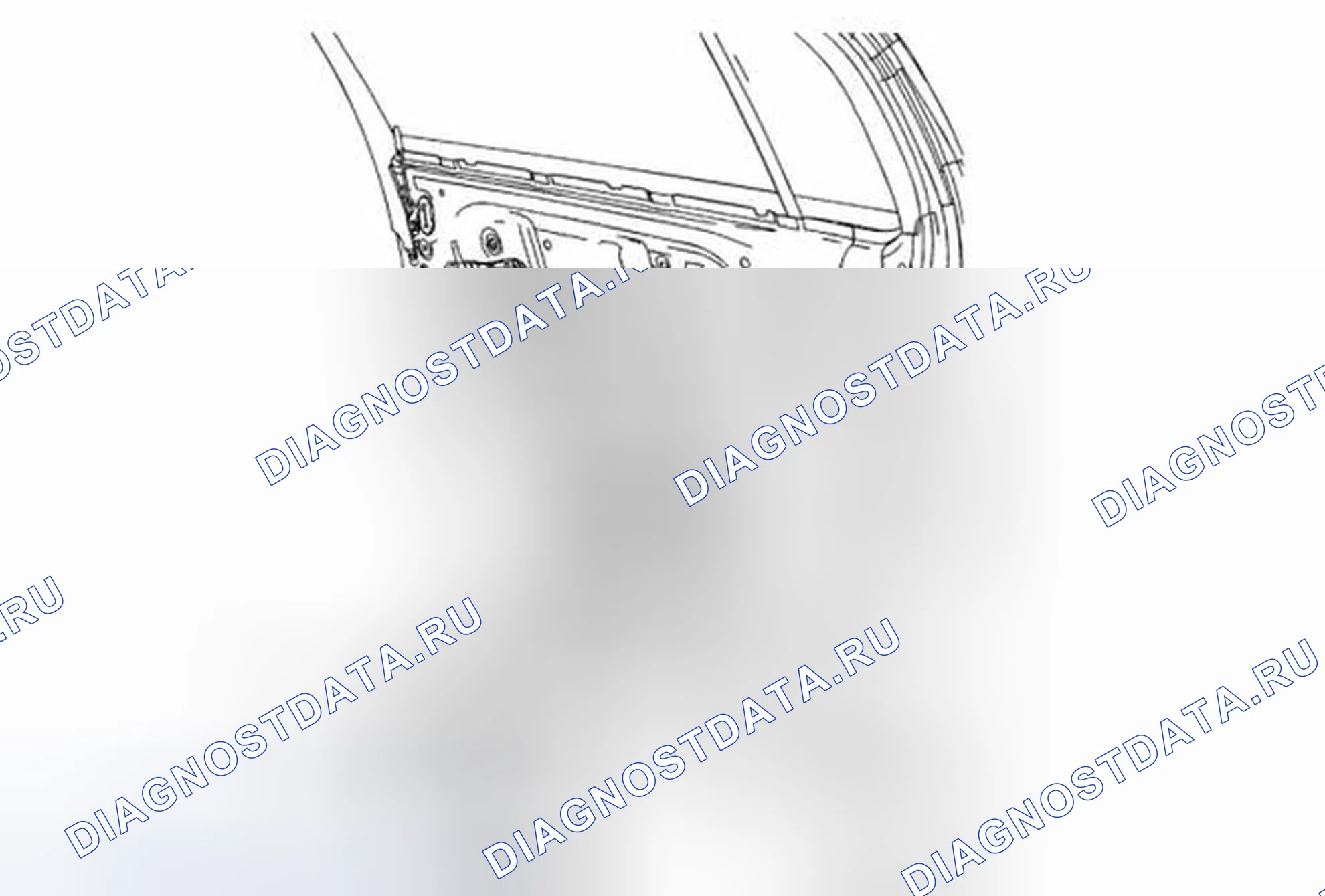 Рис. 44: Замена динамика передней дверцы радиоприемника. Buick Encore I