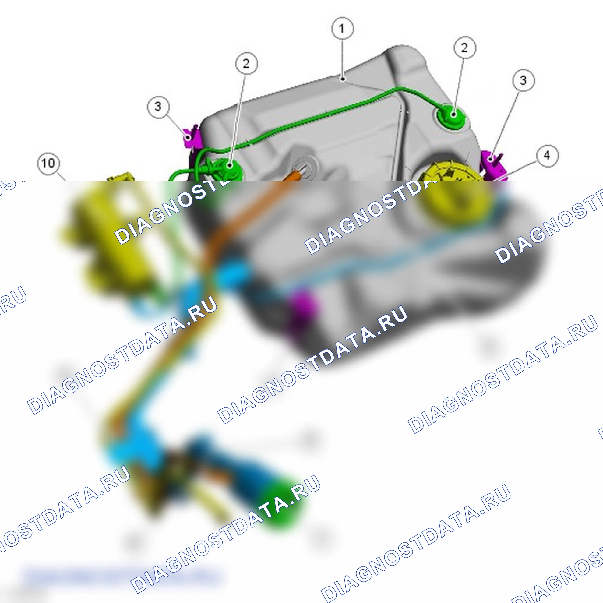Топливный бак и топливные магистрали: описание и работа. Ford Grand C-MAX II