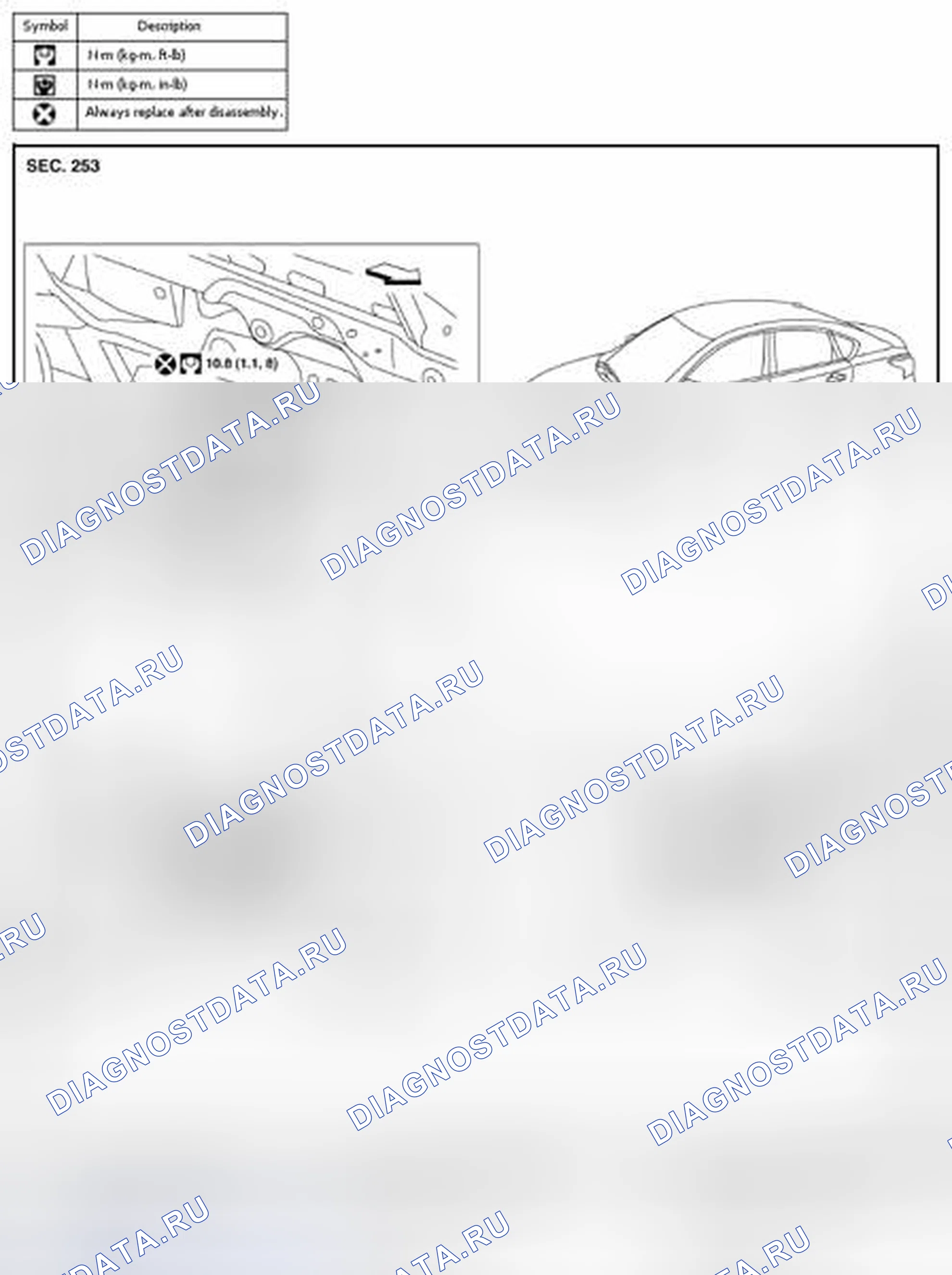 Рис. 20: Разнесенный вид. Nissan Altima L33