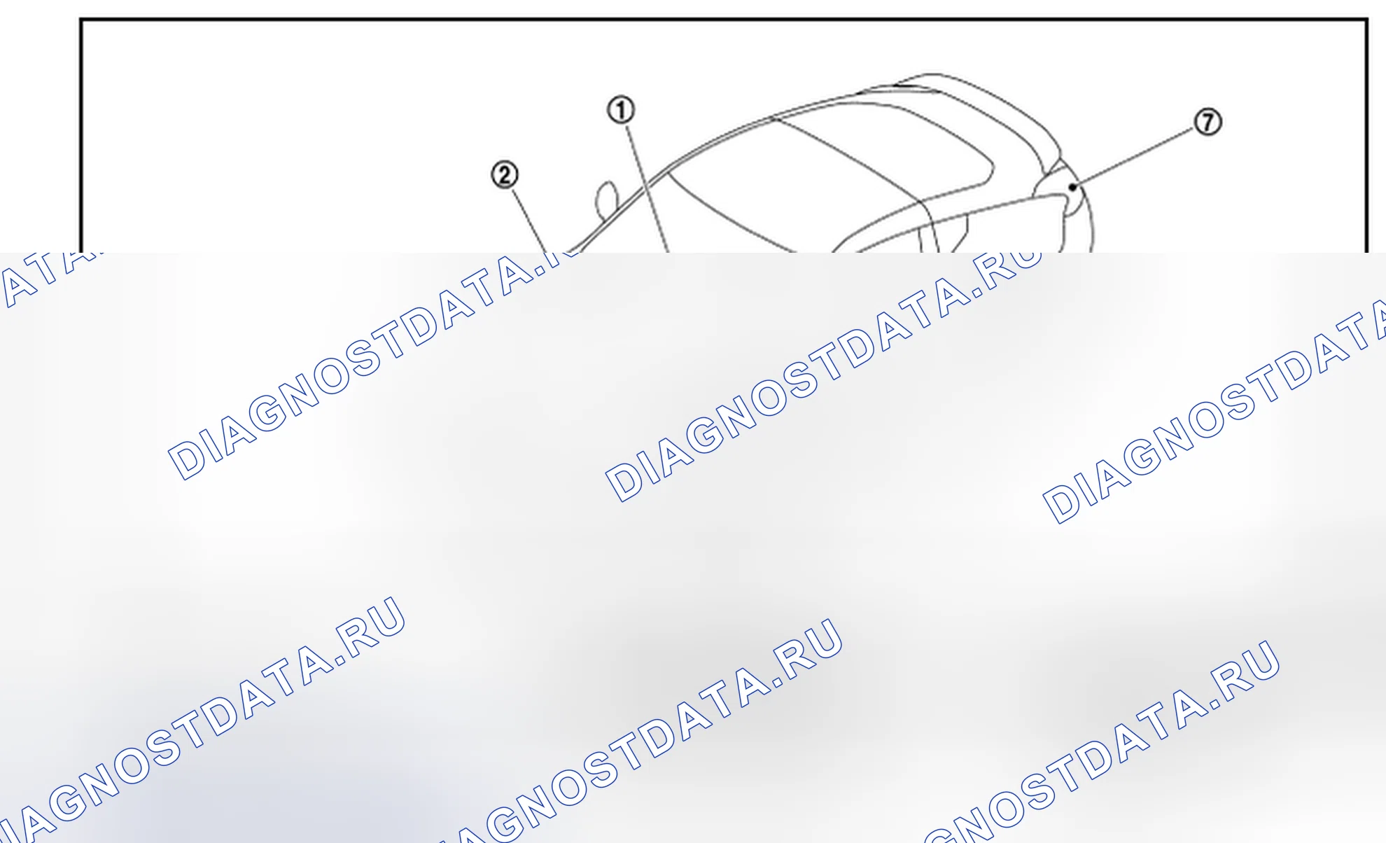 Рис. 8: Расположение компонентов. Honda MDX I