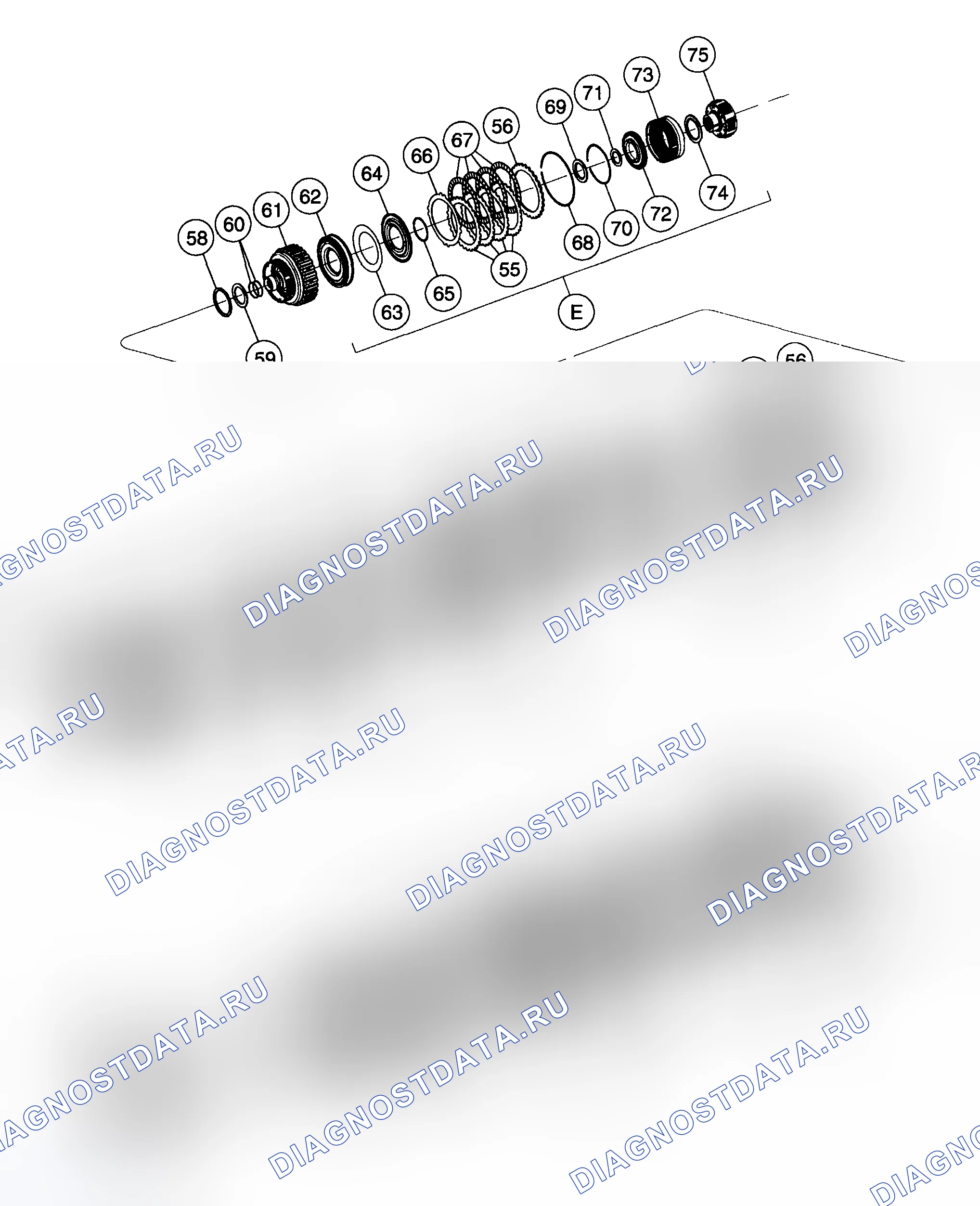 Рис. 2634: ВИДЫ В РАЗОБРАННОМ ВИДЕ. Ford Pickup F250 Super Duty I