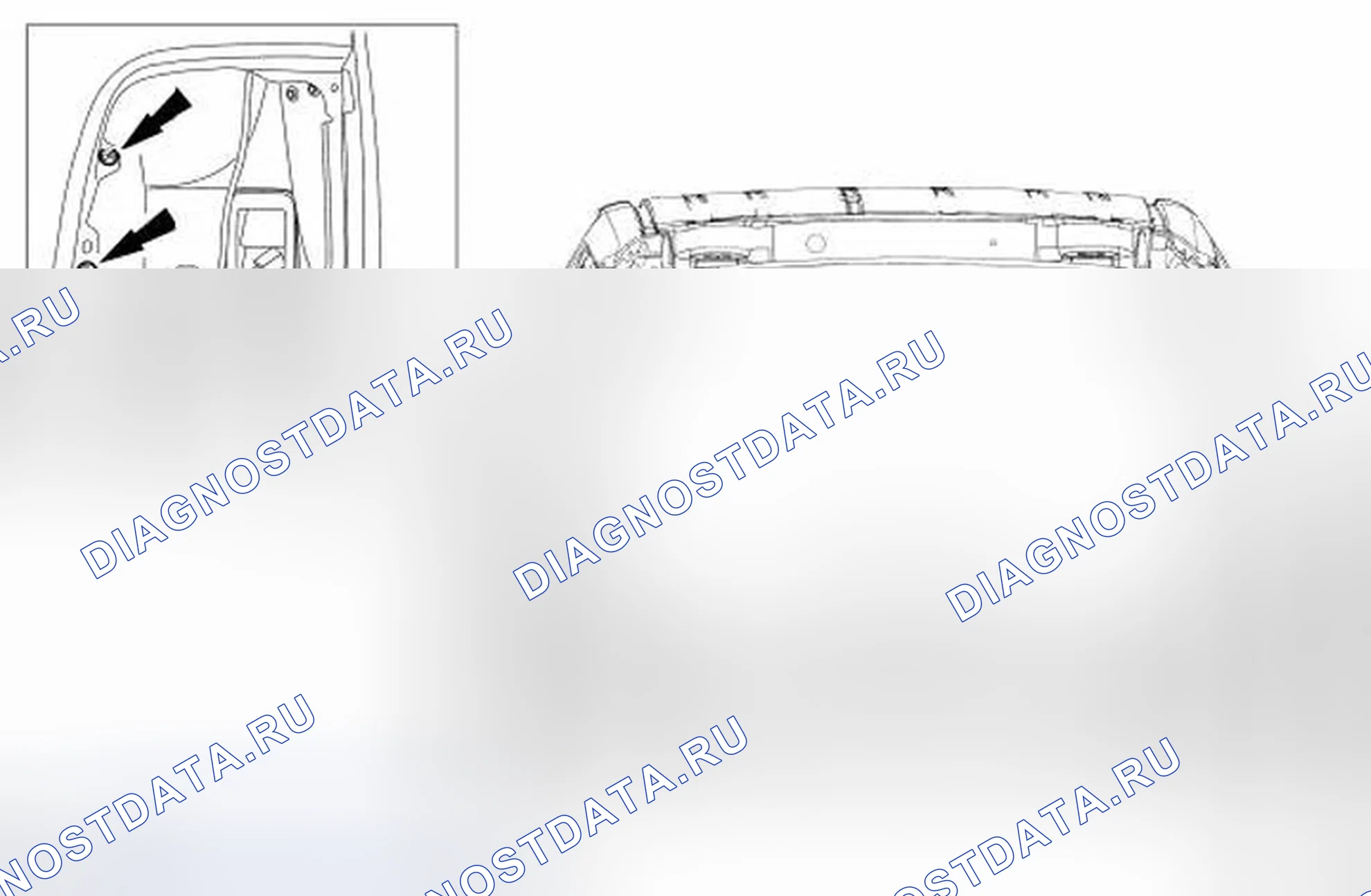 Рис. 103: Размеры заднего проема кузова. Ford Expedition III