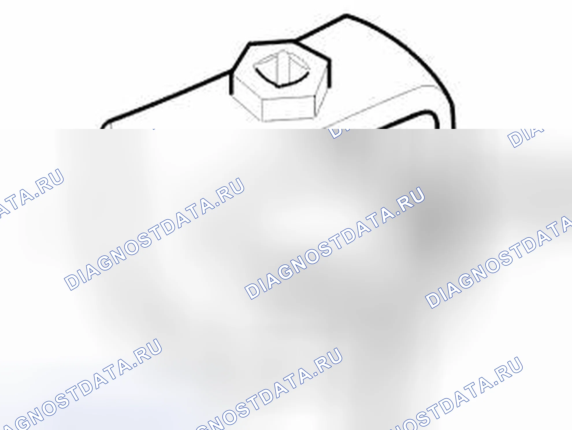 Рис. 65: Слив топлива из топливного бака. Volvo XC90 I