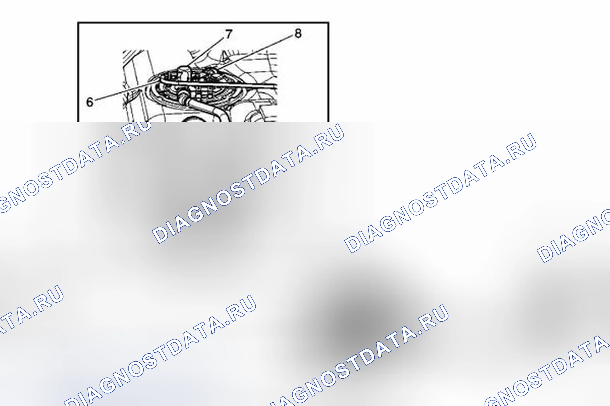 Рис. 3: Схема прокладки шлангов для испарительных выбросов (EVAP). Buick LaCrosse I
