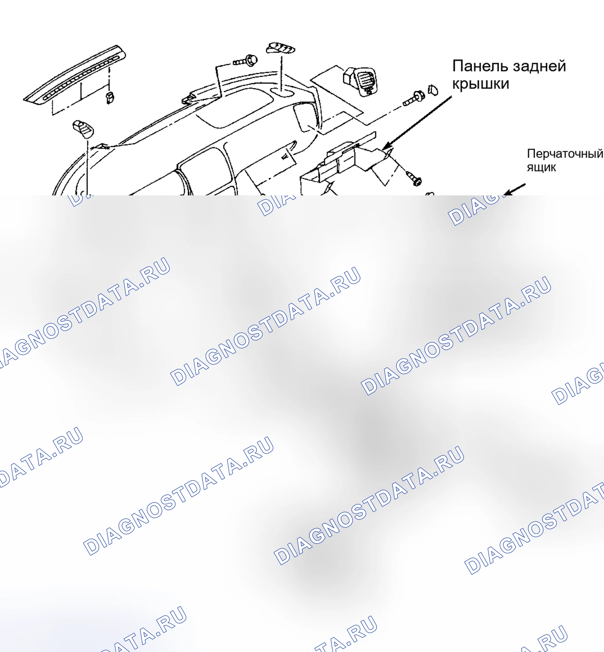Рис. 3: Демонтаж и монтаж. Subaru Legacy BD/BG/BK