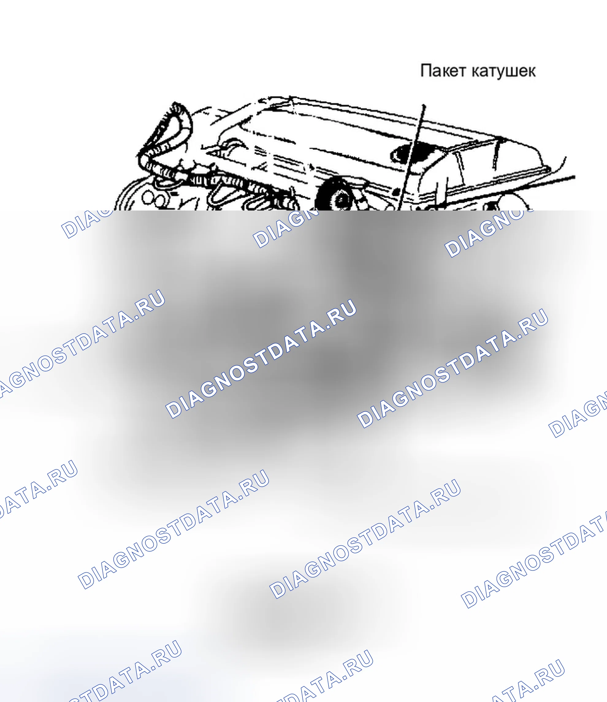 Рис. 10: Расположение компонентов (10 из 14). Dodge Spirit I