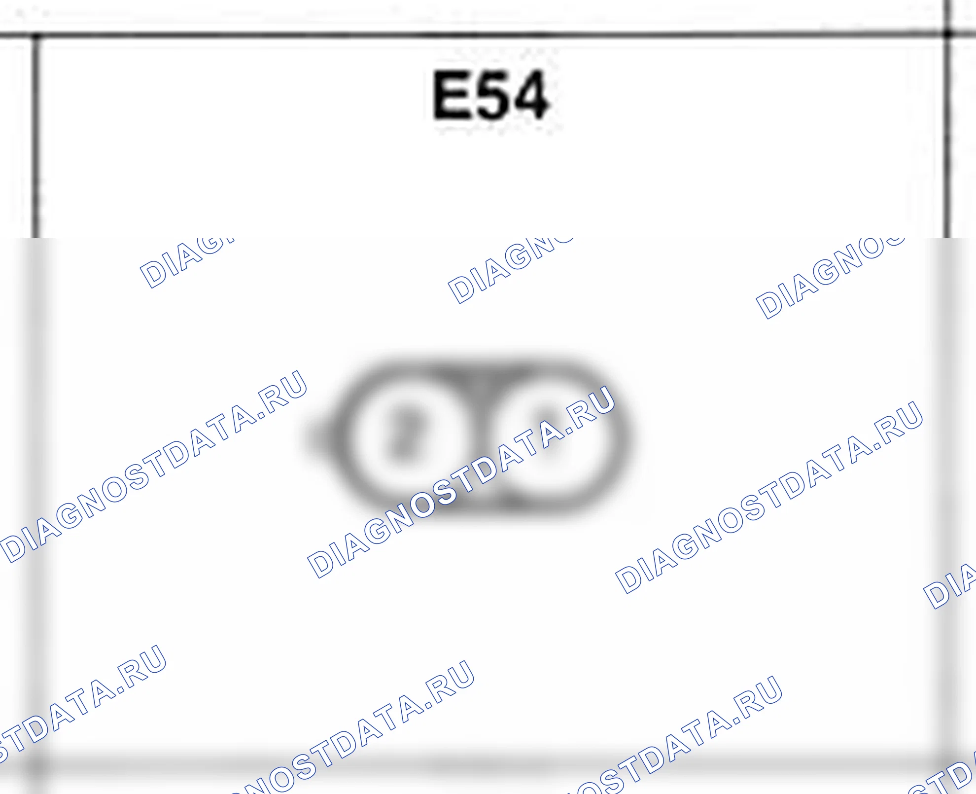 Распиновка разъёма E54 — жгута двигателя. Hyundai Atos MX