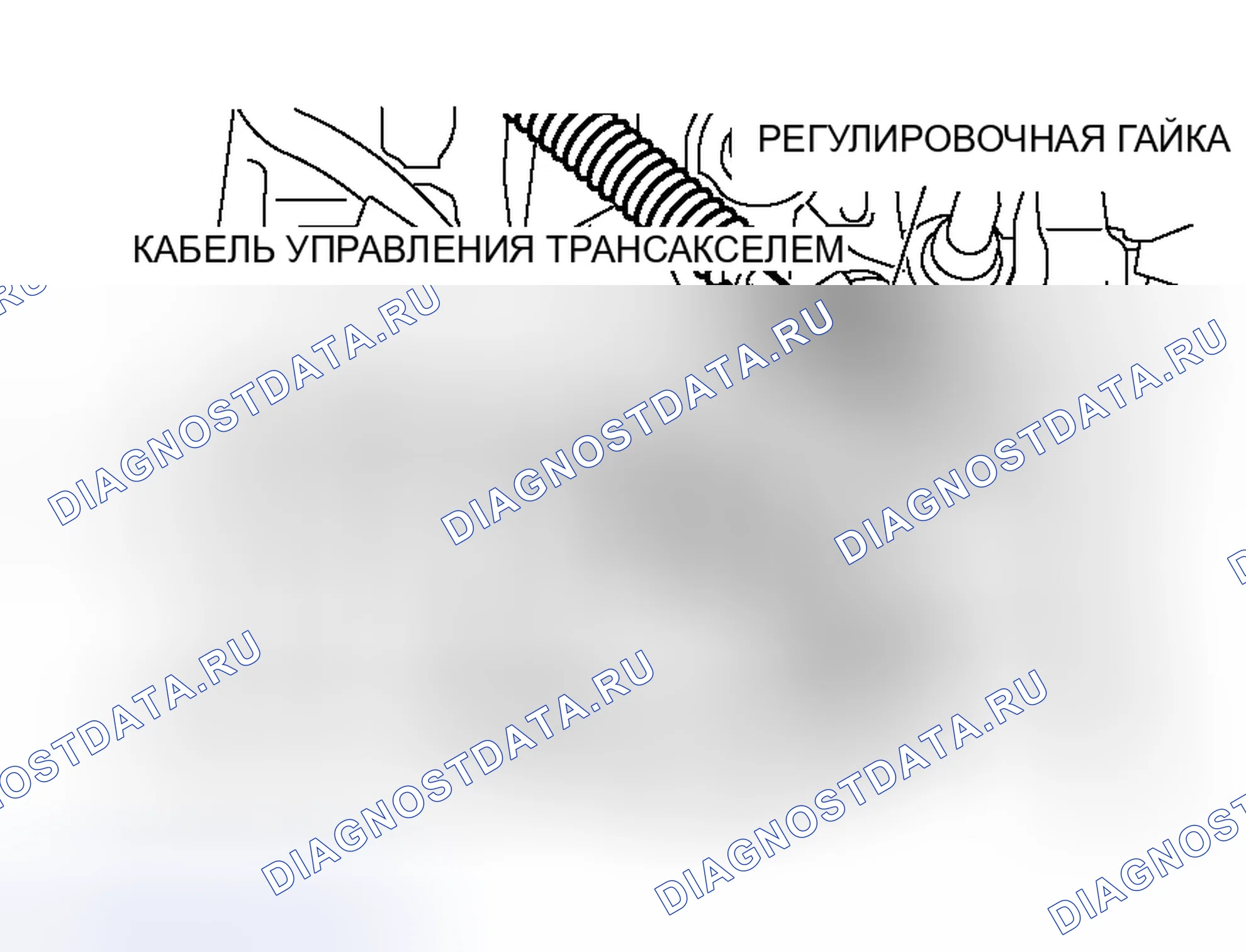 Рис. 292: ПЕРЕКЛЮЧАТЕЛЬ ДИАПАЗОНА ПЕРЕДАЧИ И РЕГУЛИРОВКА ТРОСА УПРАВЛЕНИЯ. Mitsubishi Endeavor I