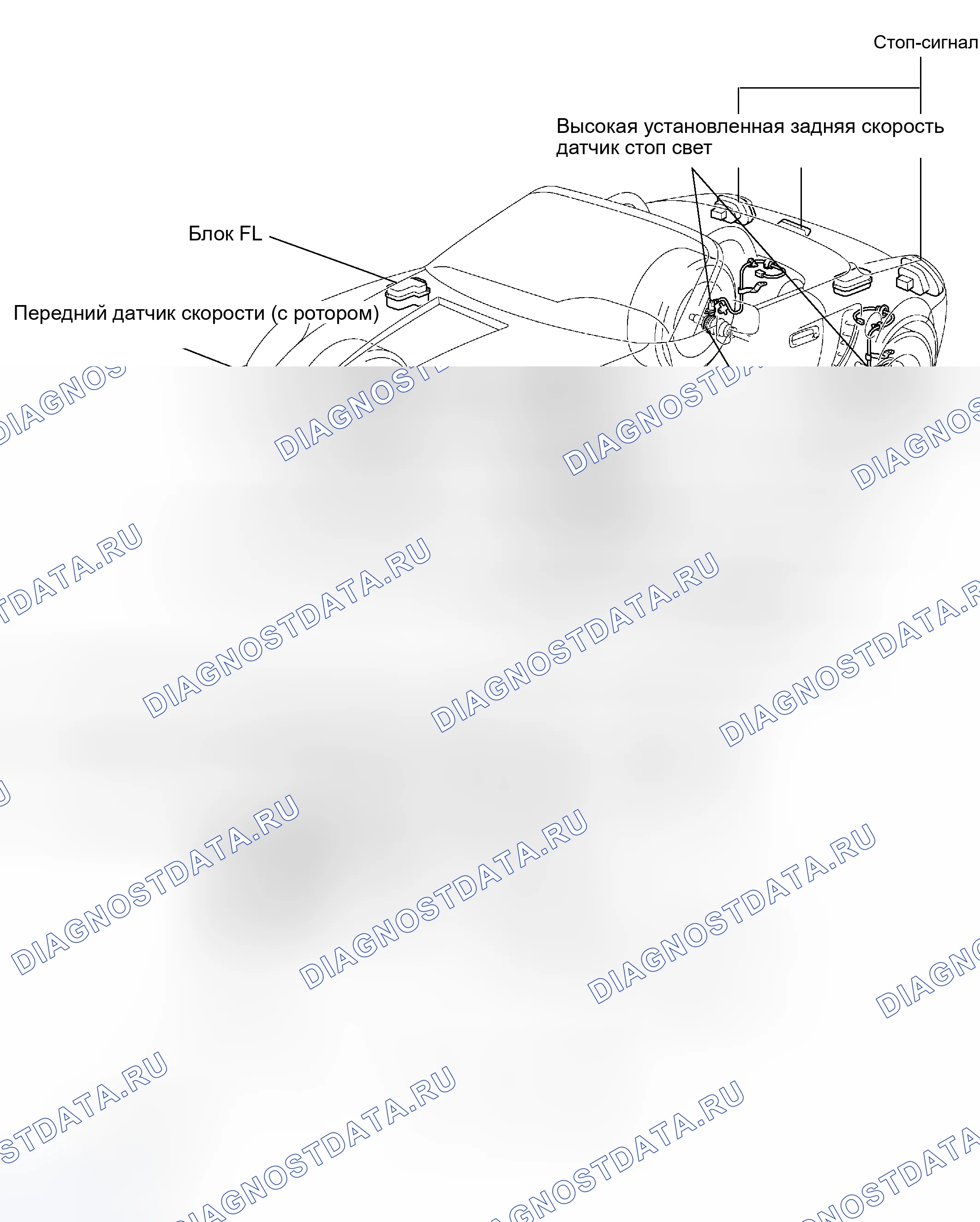 Рис. 15: РАСПОЛОЖЕНИЕ ДЕТАЛЕЙ. Toyota MR2 W30
