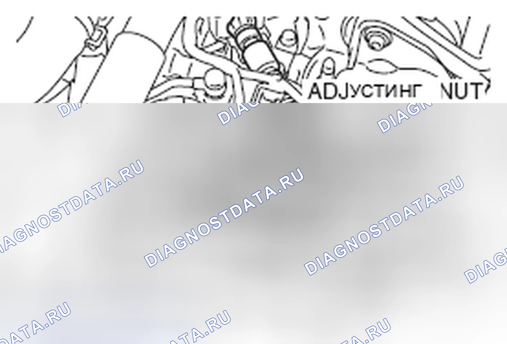 Рис. 381: > > E < < МОНТАЖ КАБЕЛЯ УПРАВЛЕНИЯ ТРАНСАКСЕЛЕМ / РЕГУЛИРОВОЧНОЙ ГАЙКИ. Mitsubishi Galant IX рестайлинг